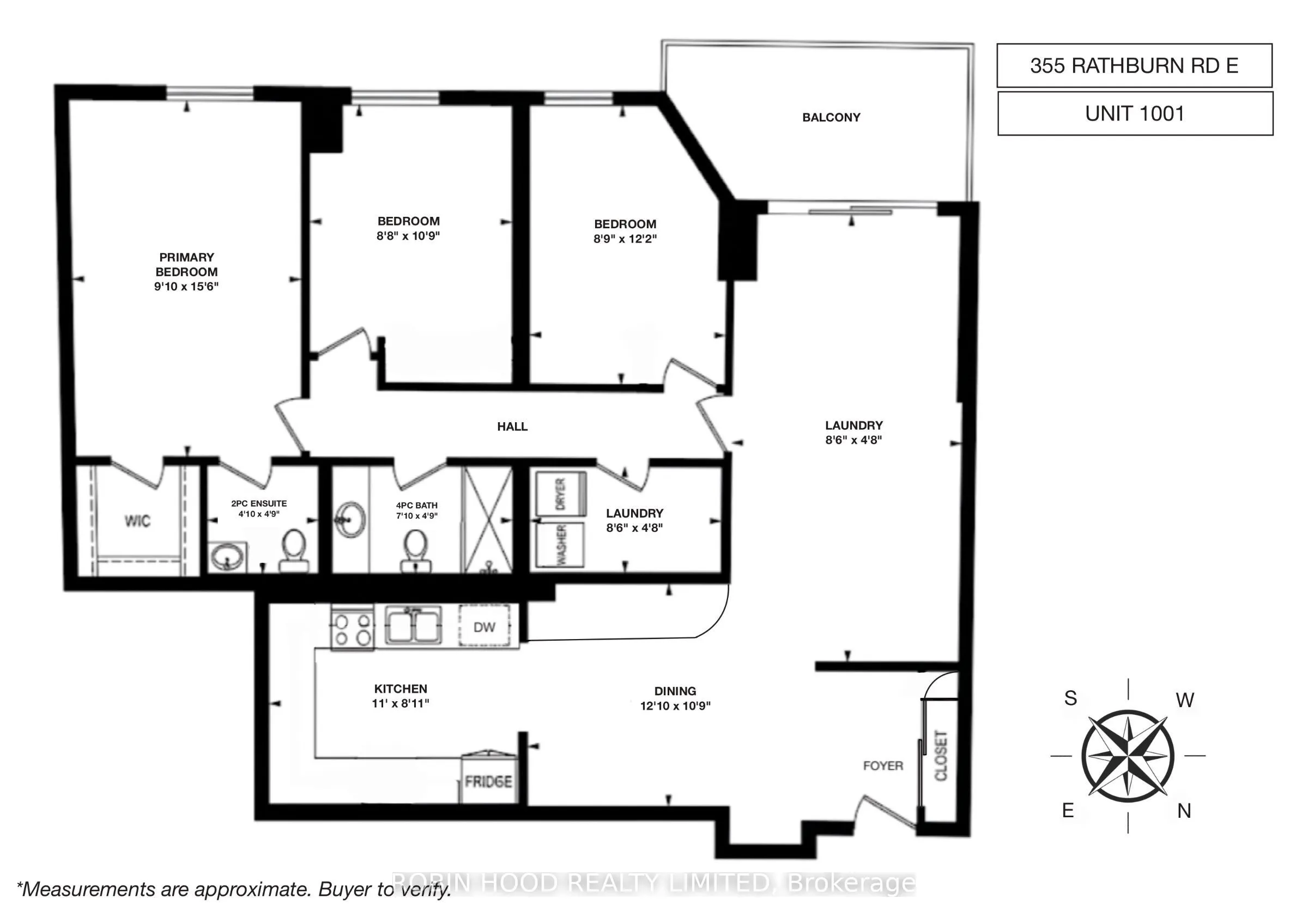 355 Rathburn Road E #1001