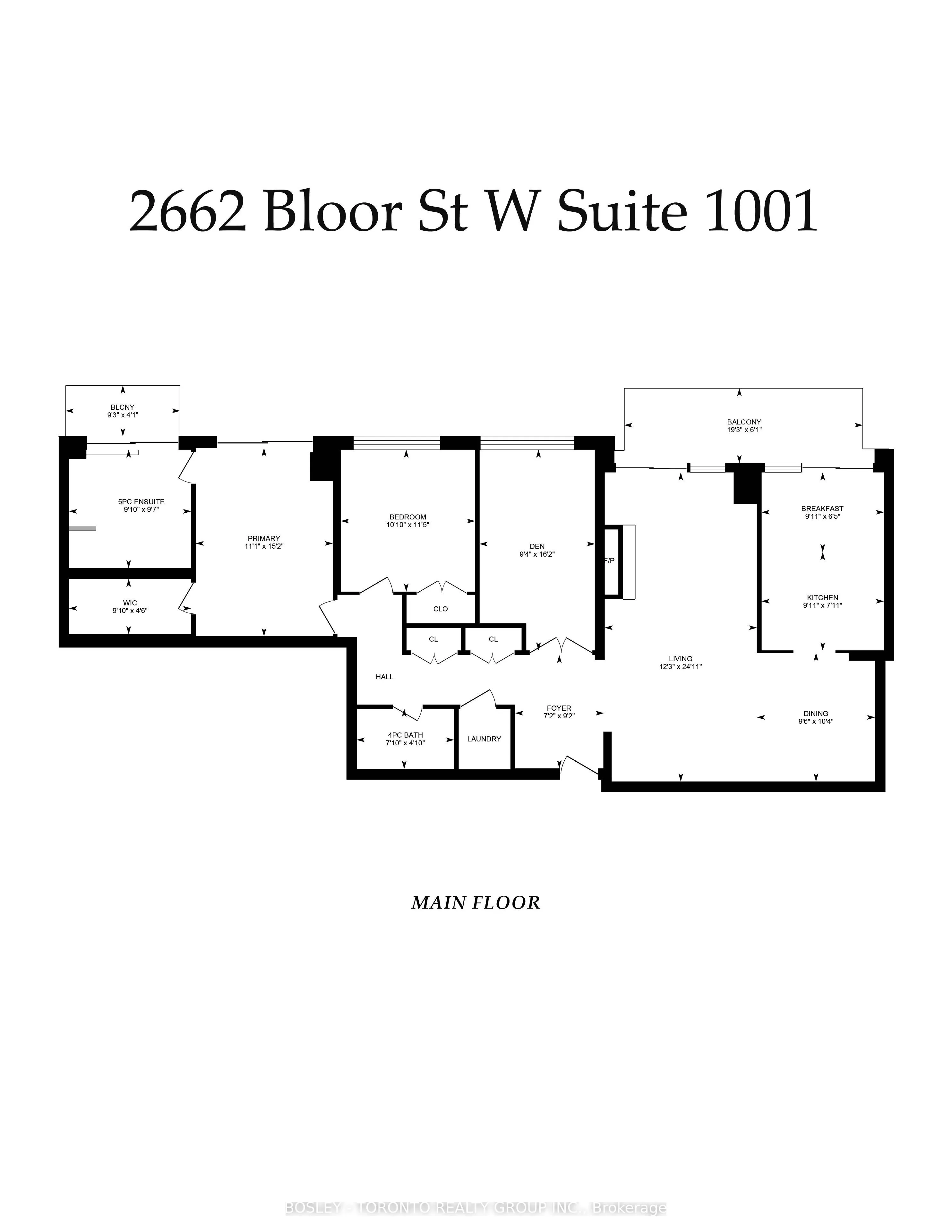 2662 Bloor Street W #1001