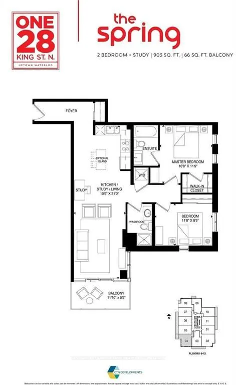 128 King Street N, #1004
