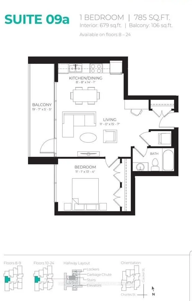 60 Charles Street, #1409A