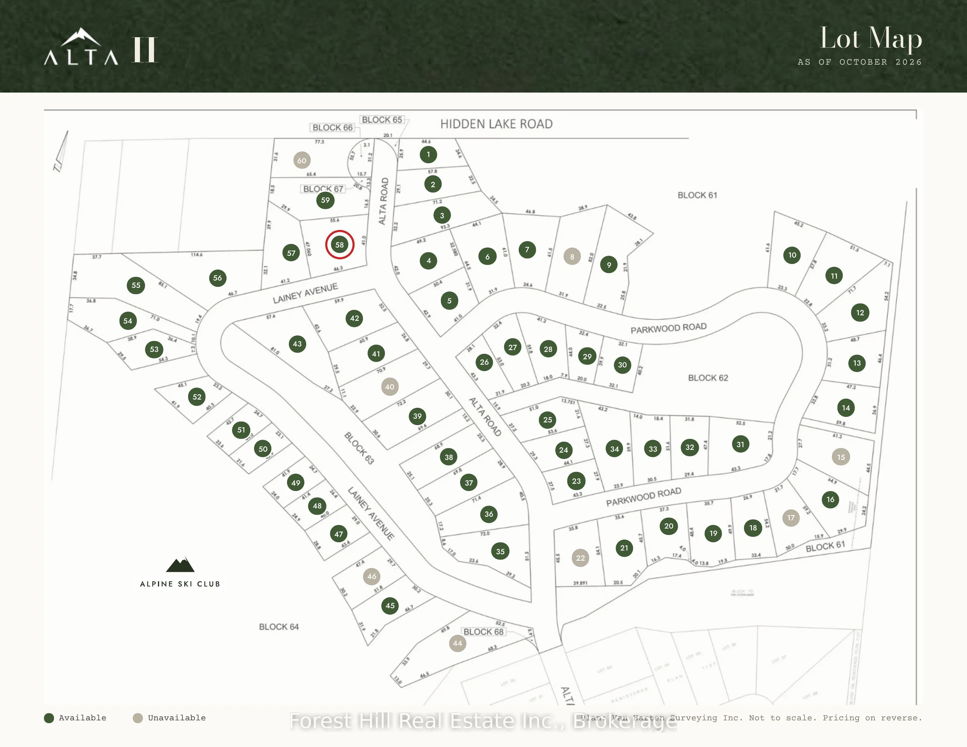 Lot 58 Alta Road