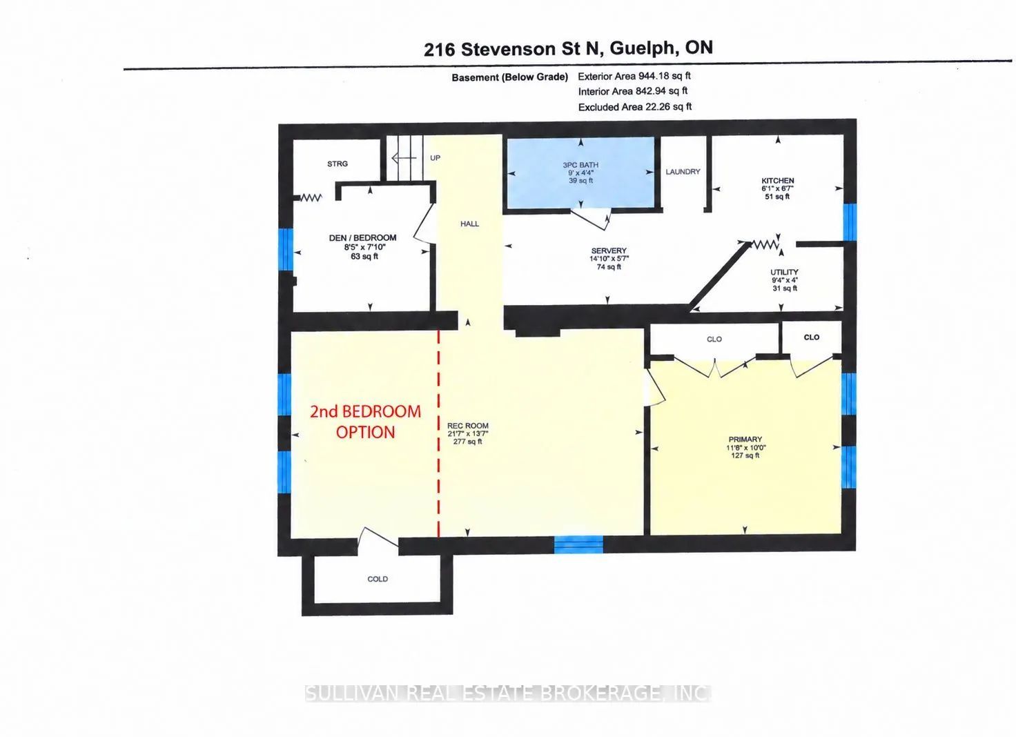 216 Stevenson Street N #Basement Apartment
