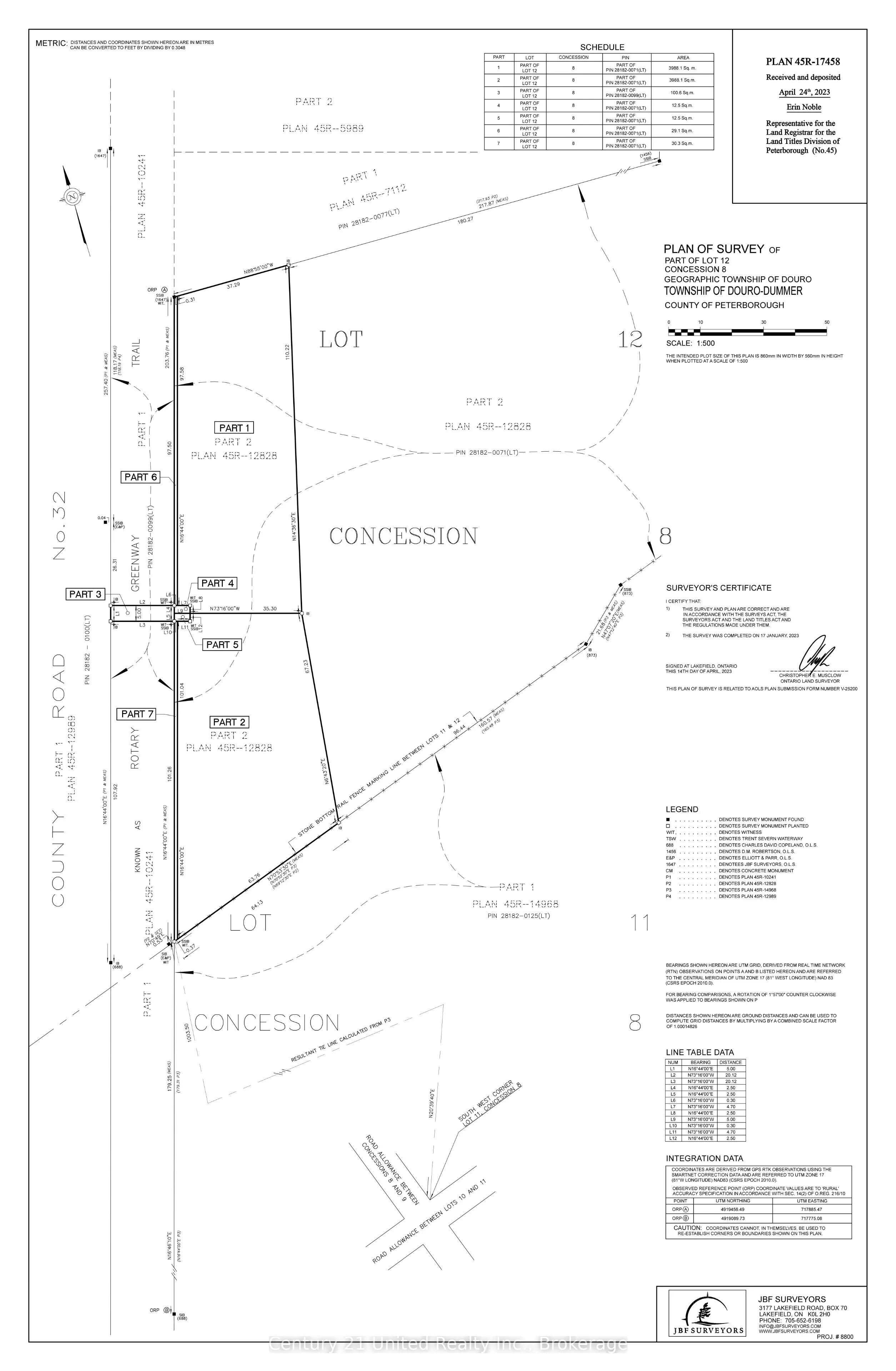 0 (Part 2 and 5 of 45R-17458) County Rd 32
