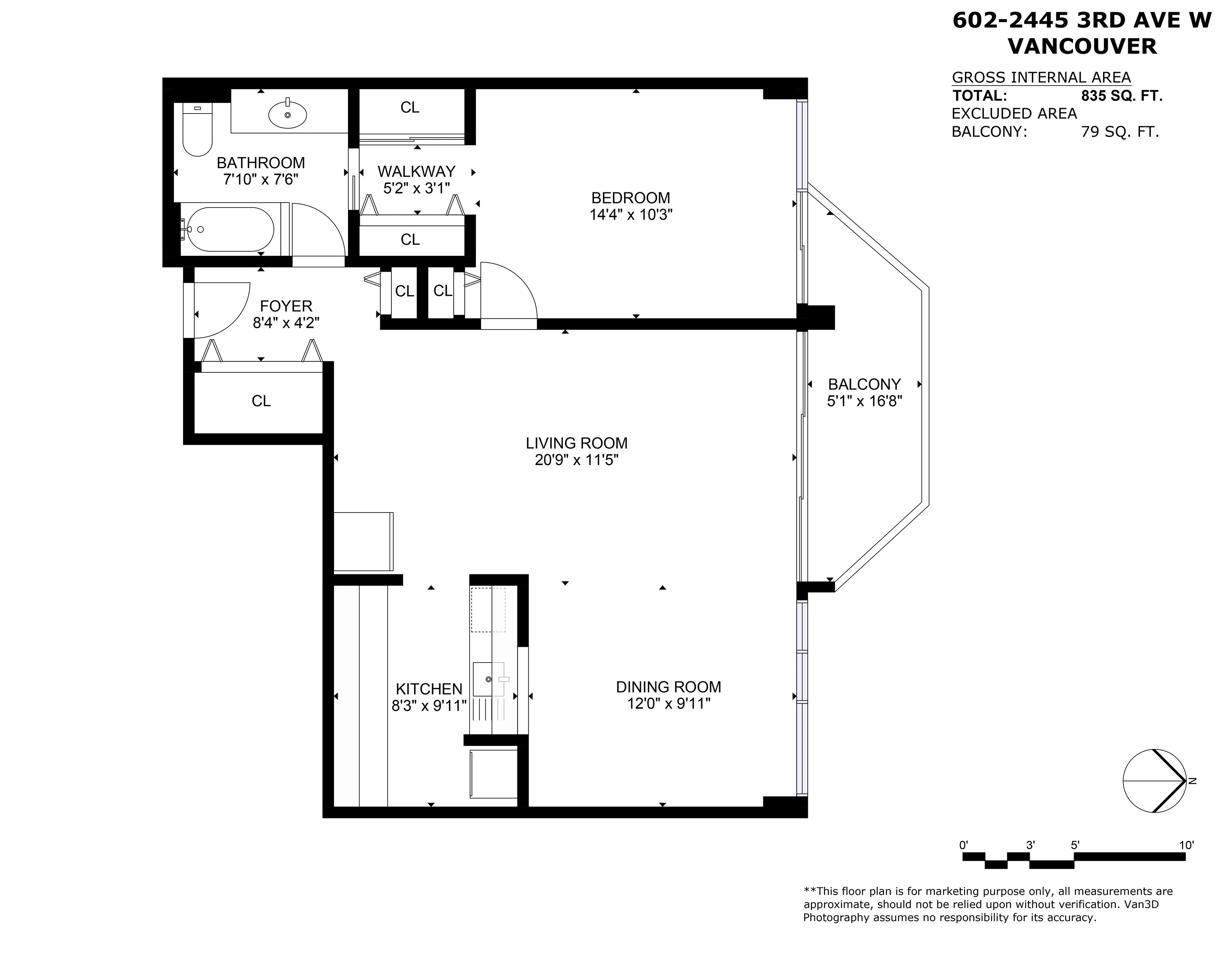 602 2445 W 3rd Avenue