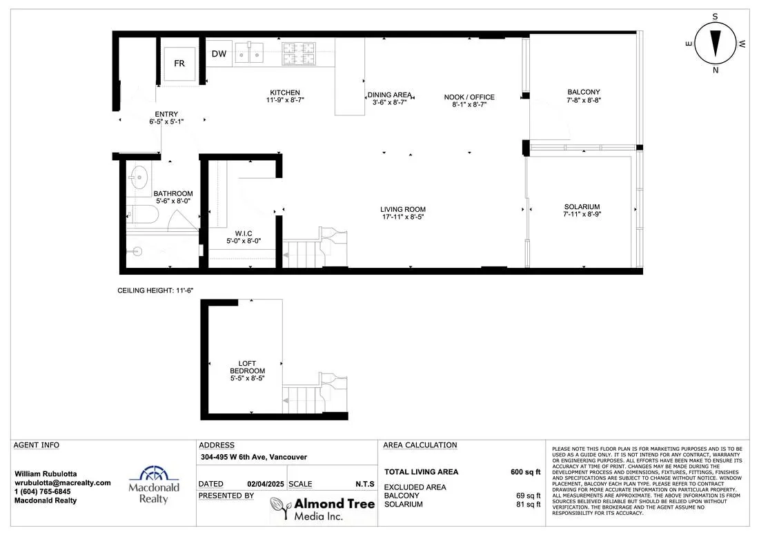 304 495 W 6th Avenue