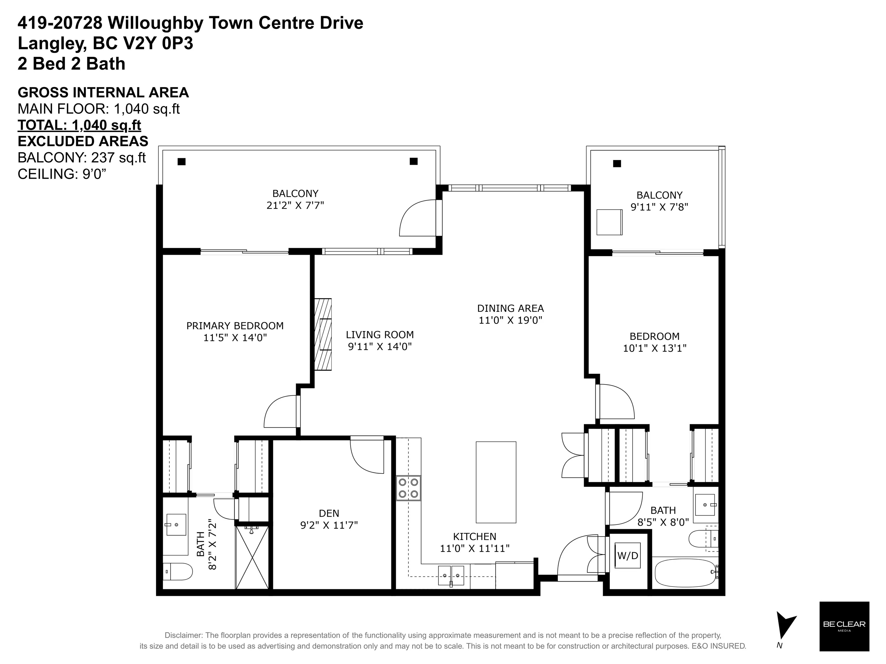 419 20728 Willoughby Town Centre Drive