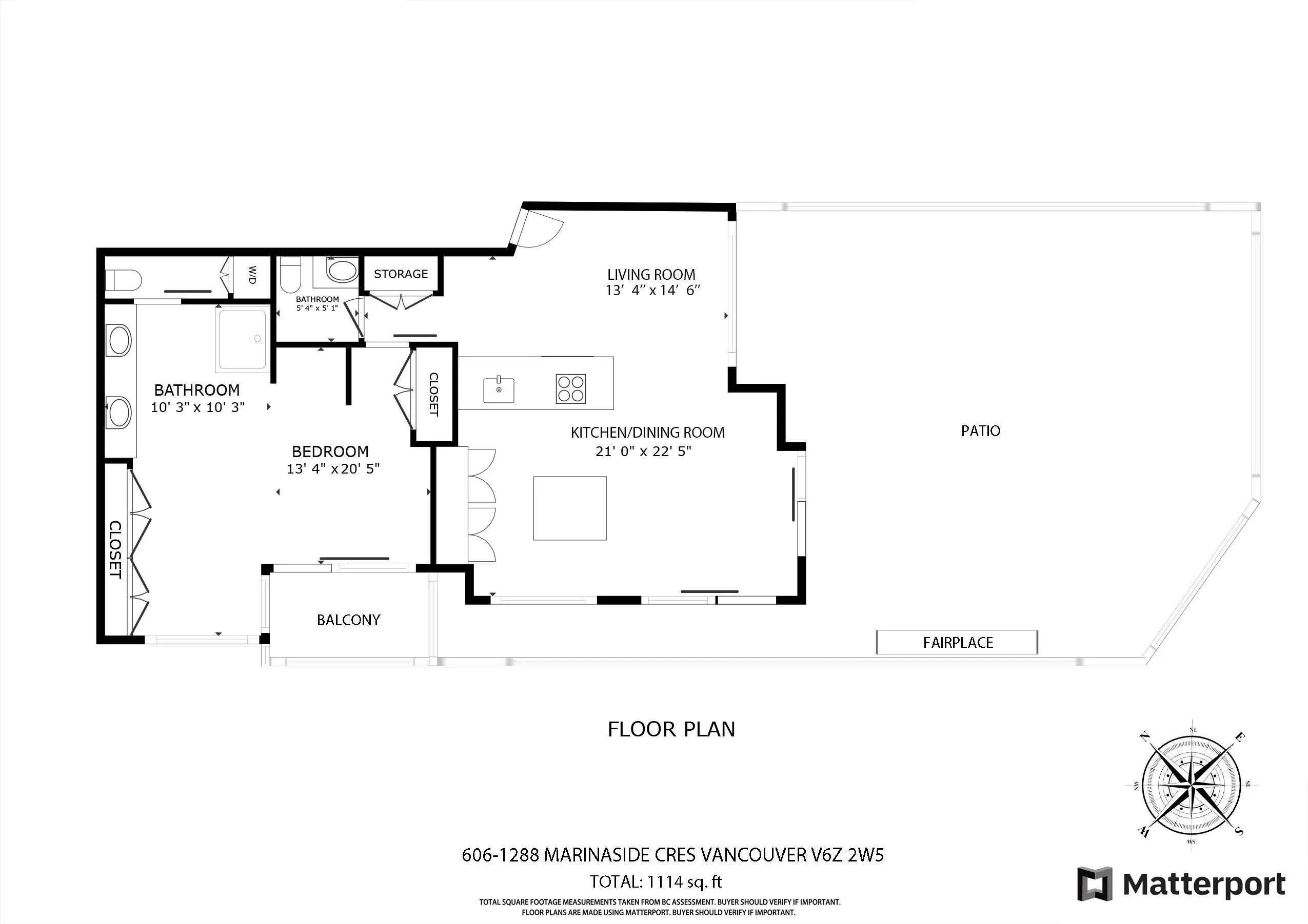606 1288 Marinaside Crescent