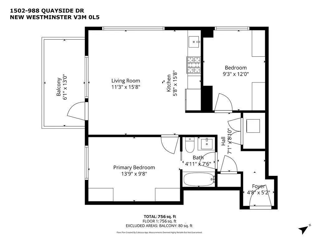 1502 988 Quayside Drive