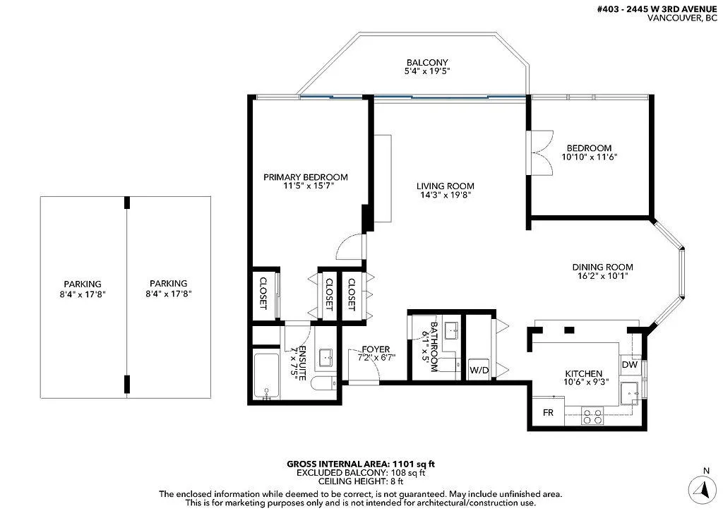 403 2445 W 3rd Avenue