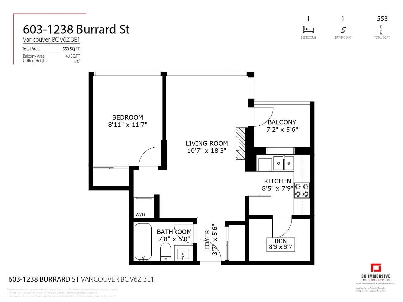 603 1238 Burrard Street