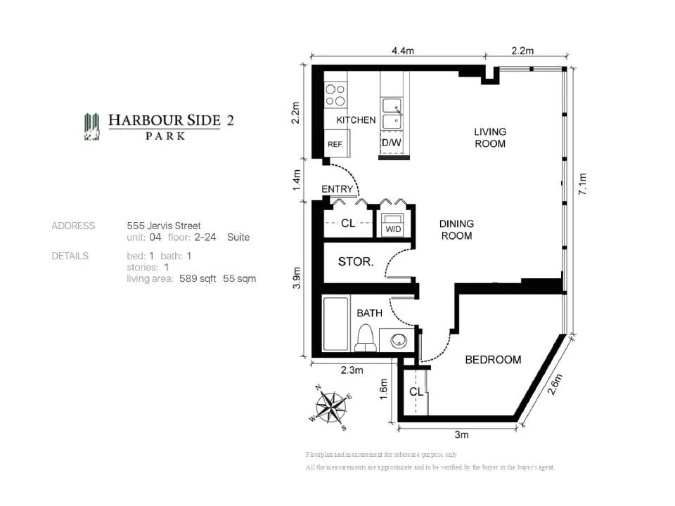 555 Jervis Street #1204