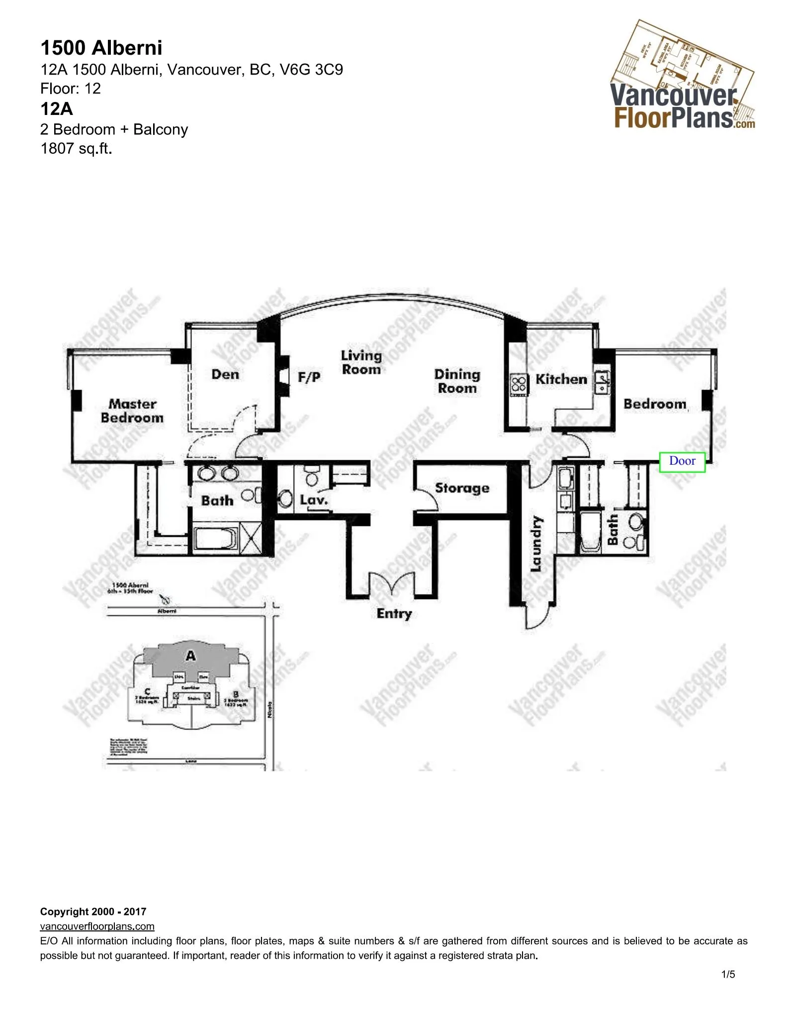 1500 Alberni Street #12A