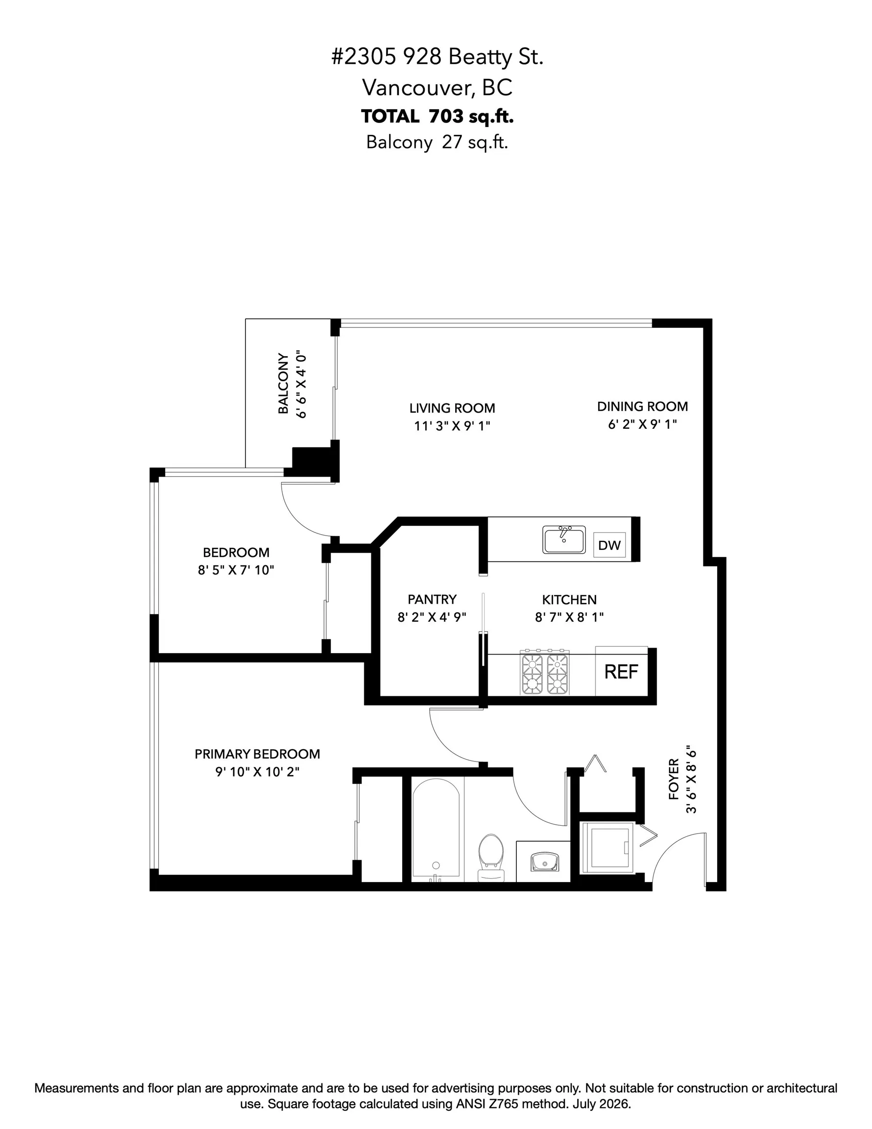 928 Beatty Street #2305