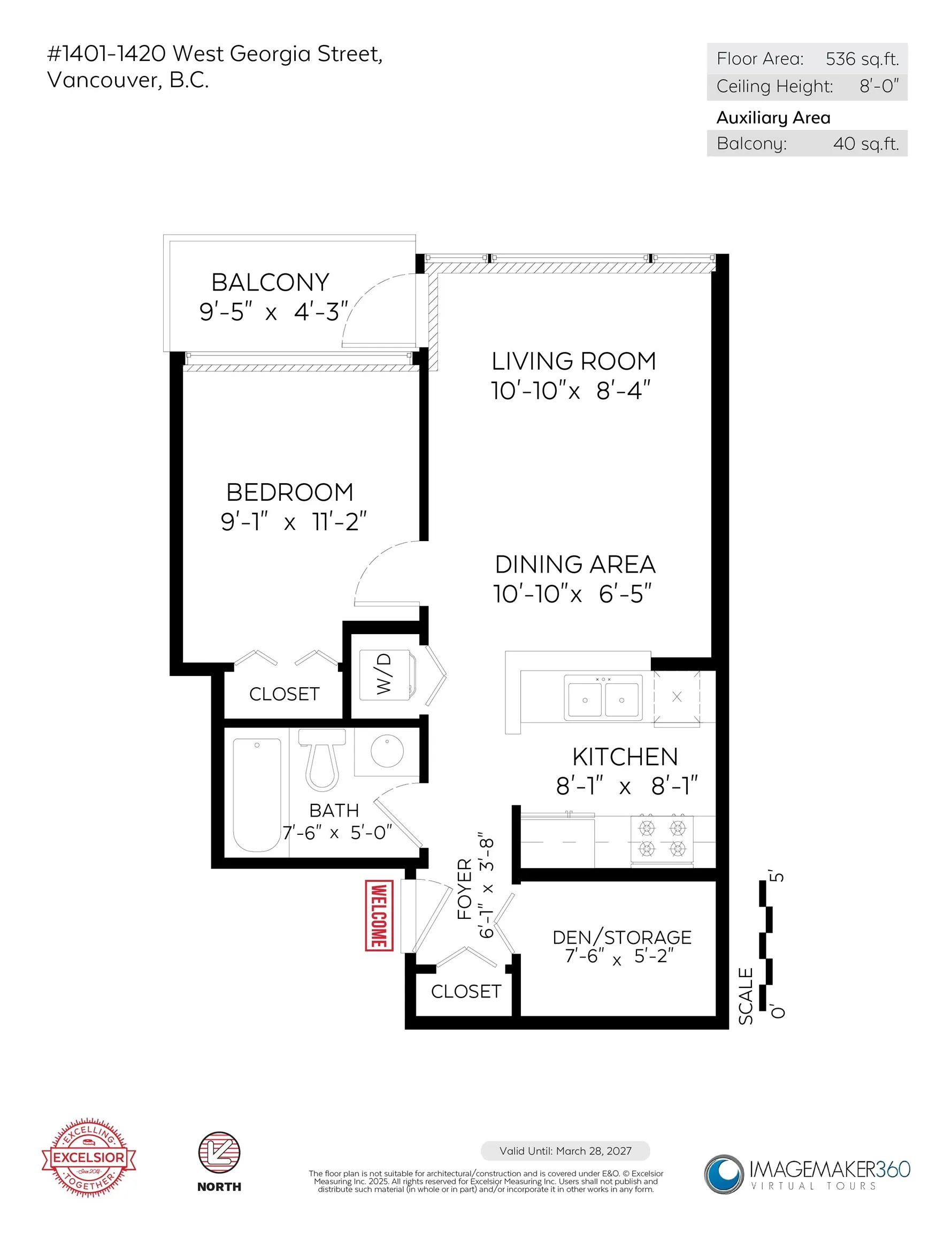 1420 W Georgia Street #1401