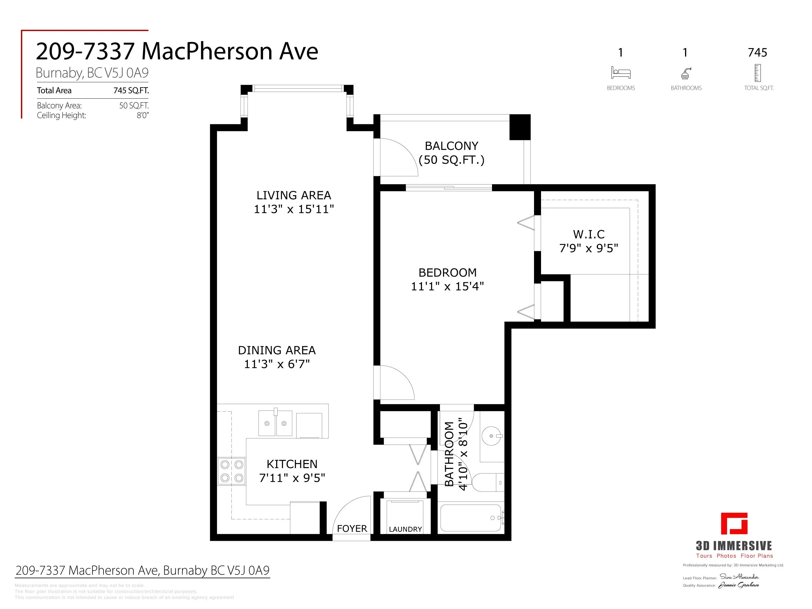 7337 Macpherson Avenue #209