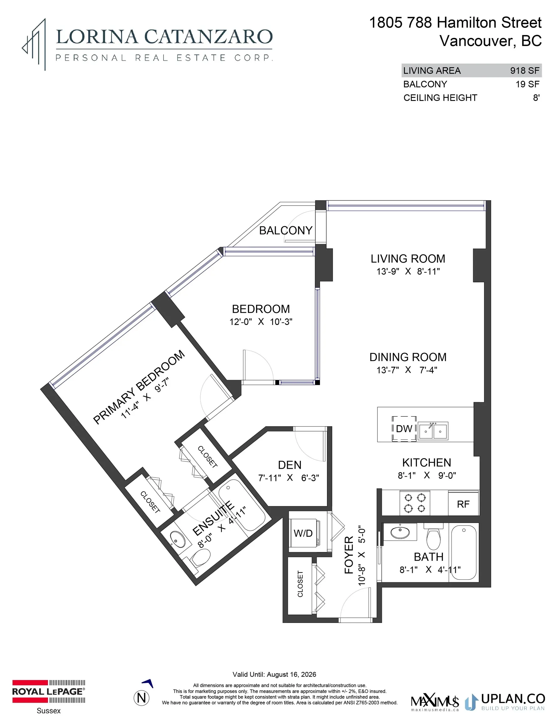 788 Hamilton Street #1805