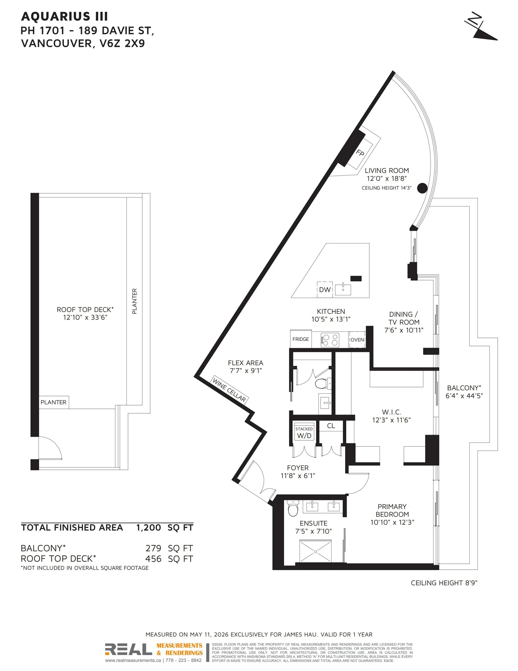 189 Davie Street #PH 1701