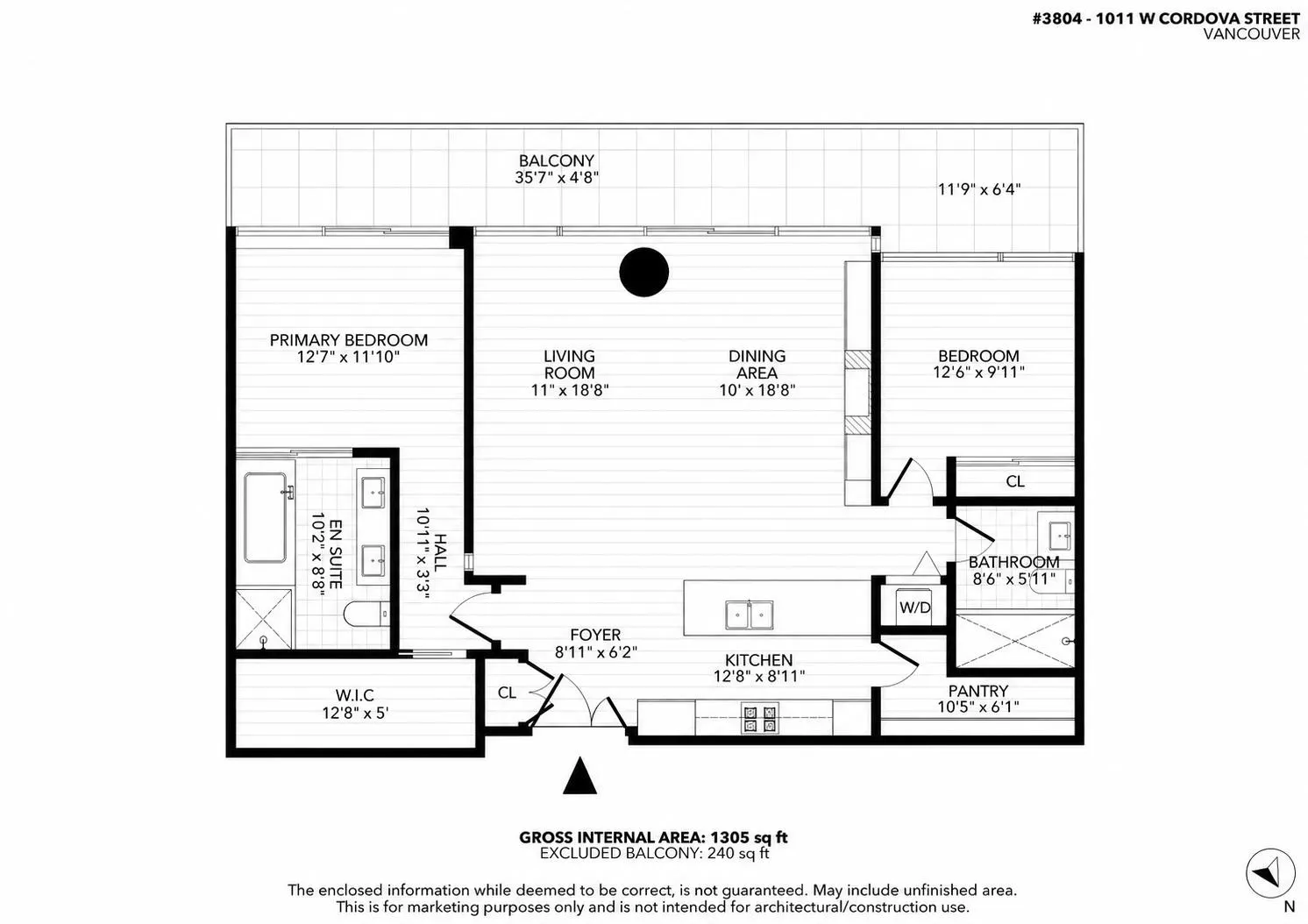 1011 W Cordova Street #3804