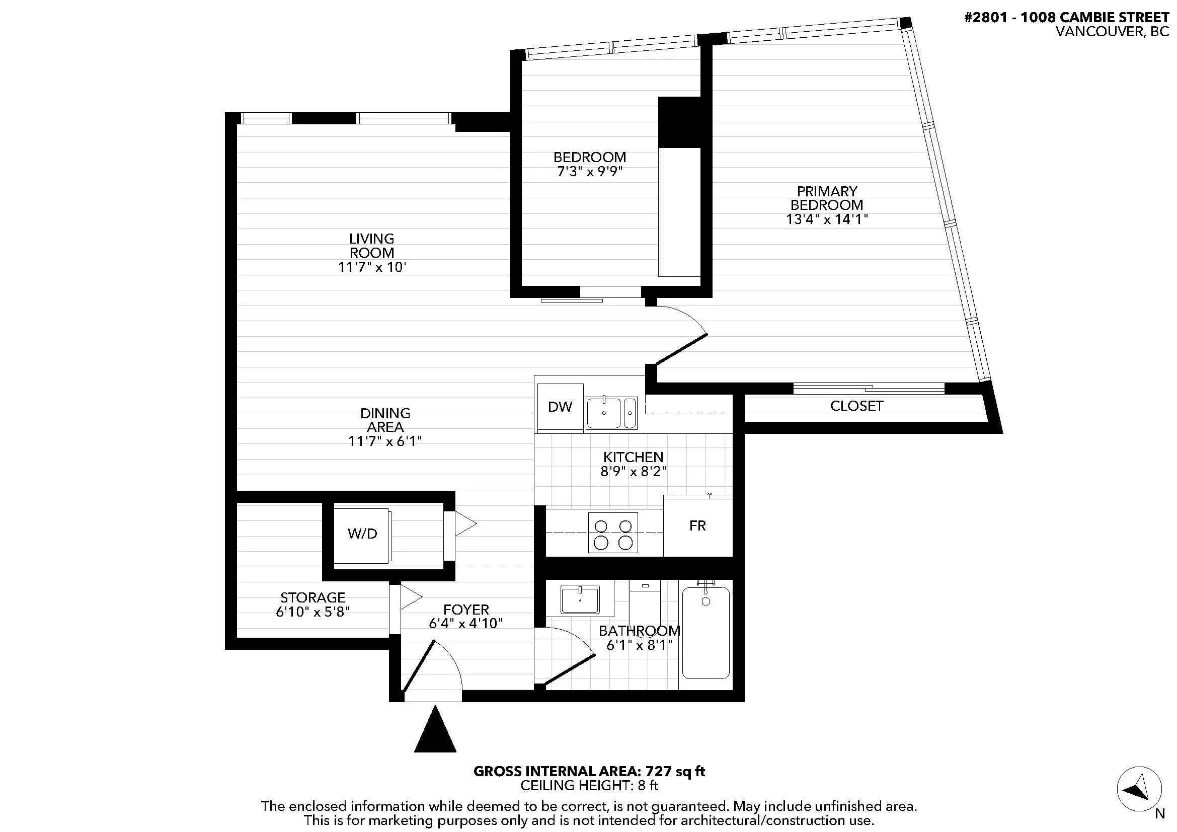 1008 Cambie Street #2801
