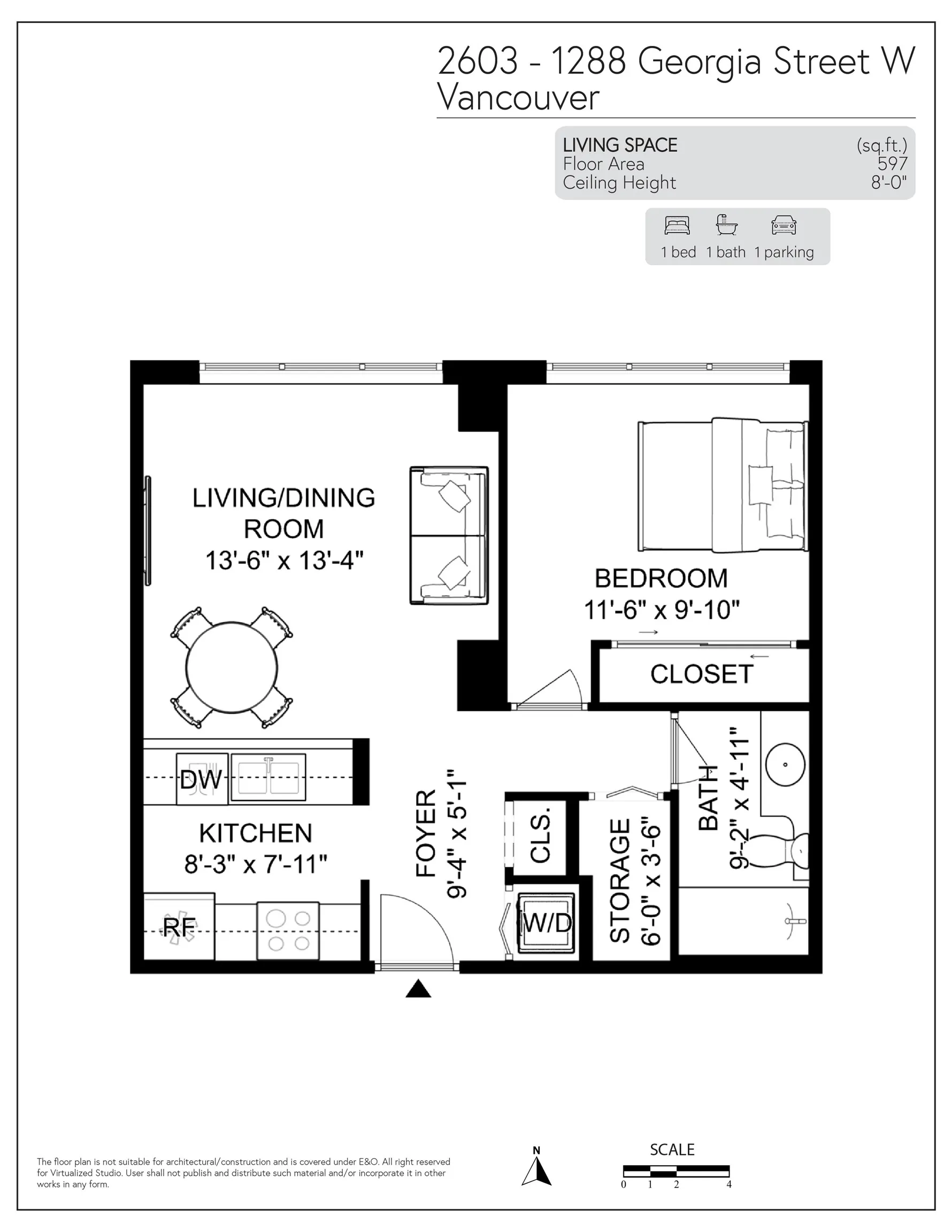 1288 W Georgia Street #2603