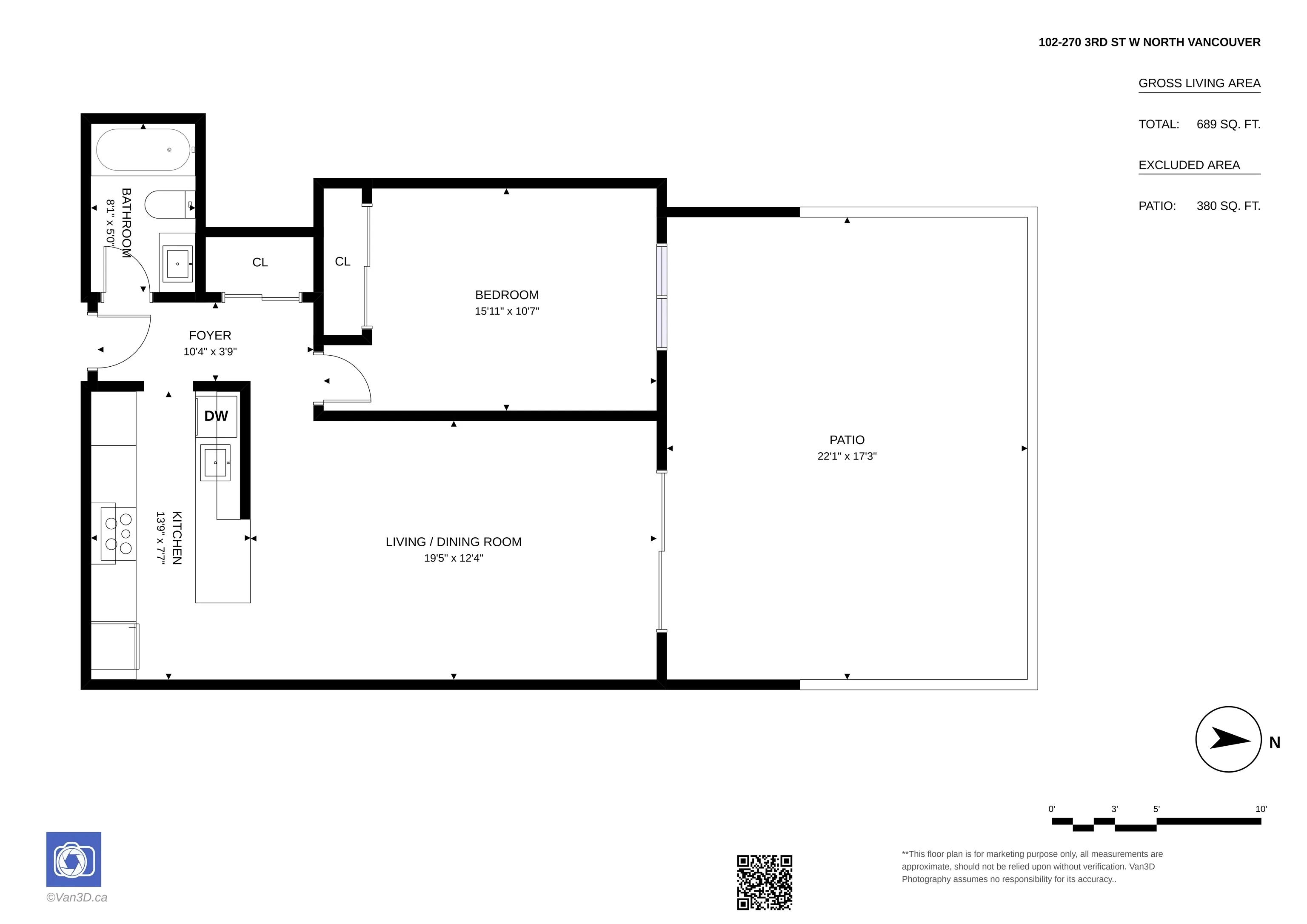 270 W 3rd Street #102