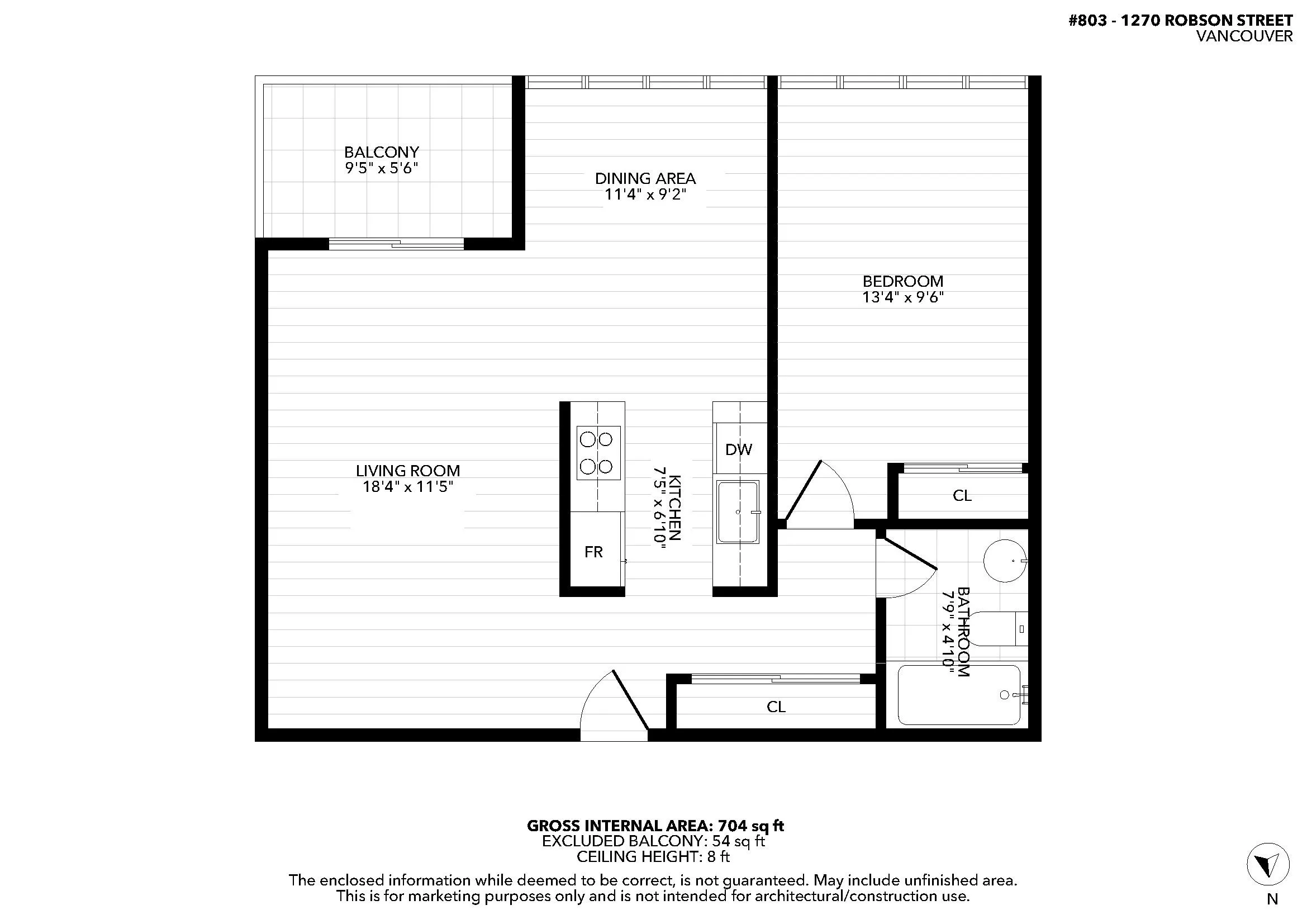 1270 Robson Street #803