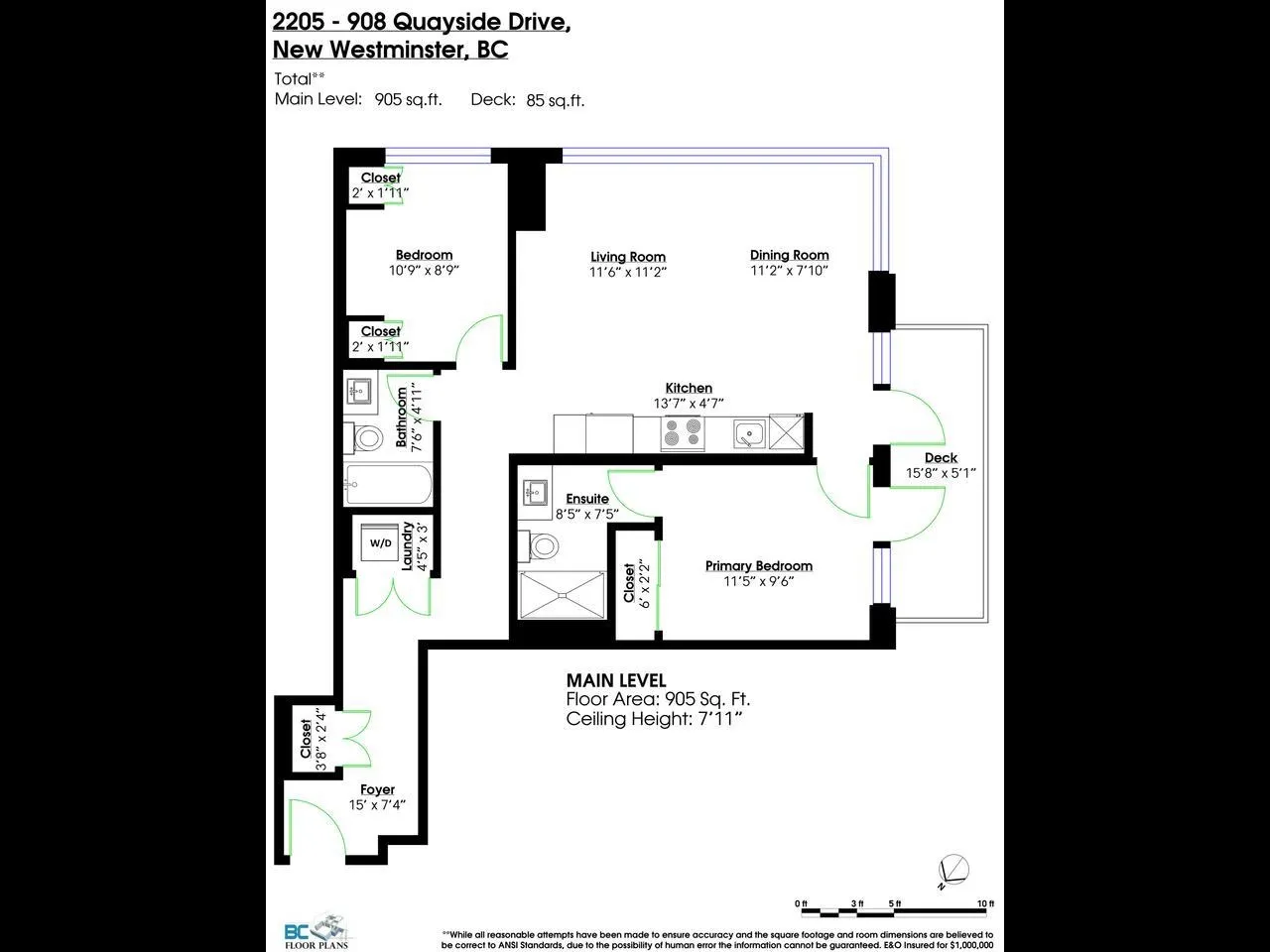 908 Quayside Drive #2205