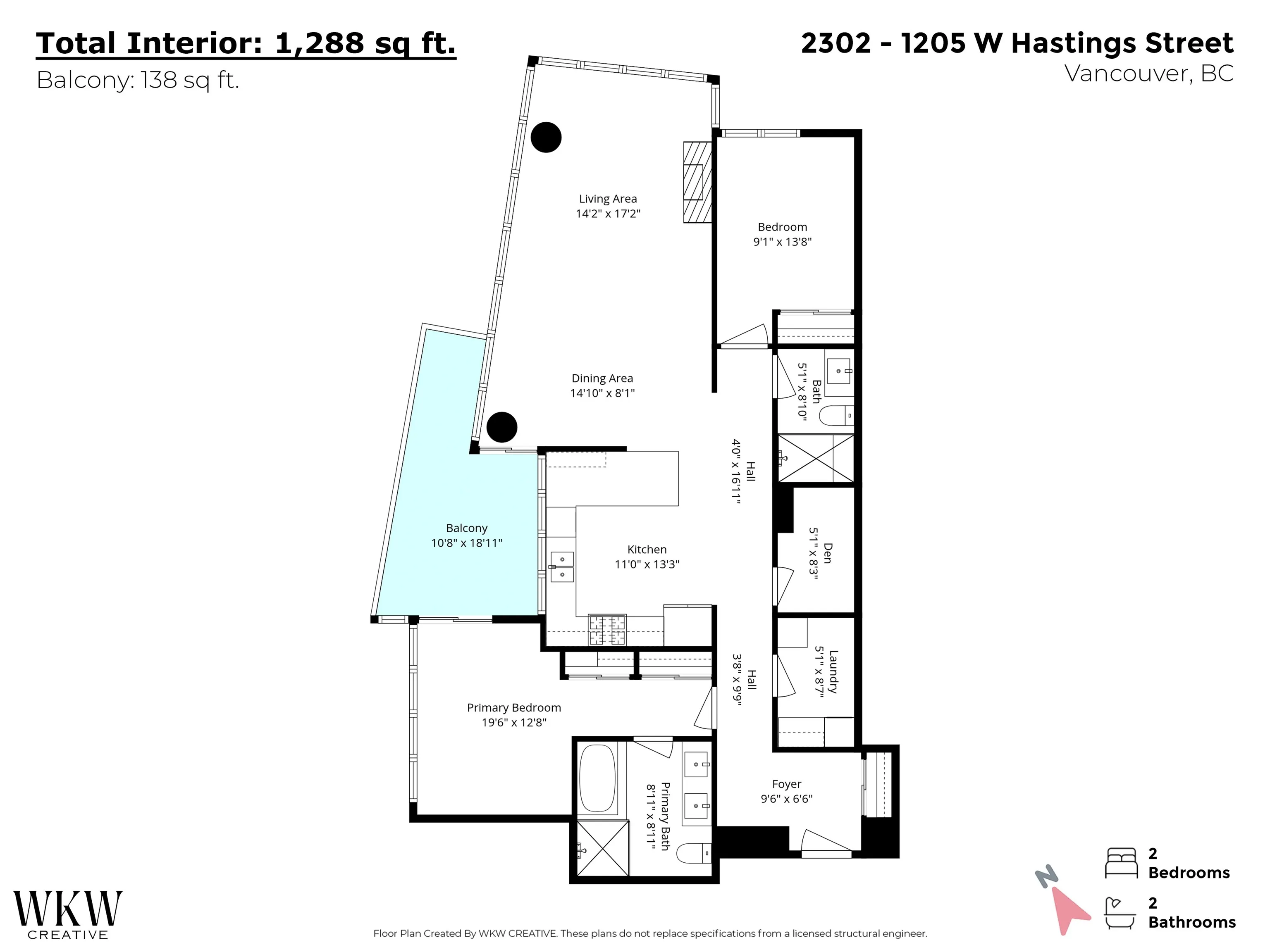 1205 W Hastings Street #2302