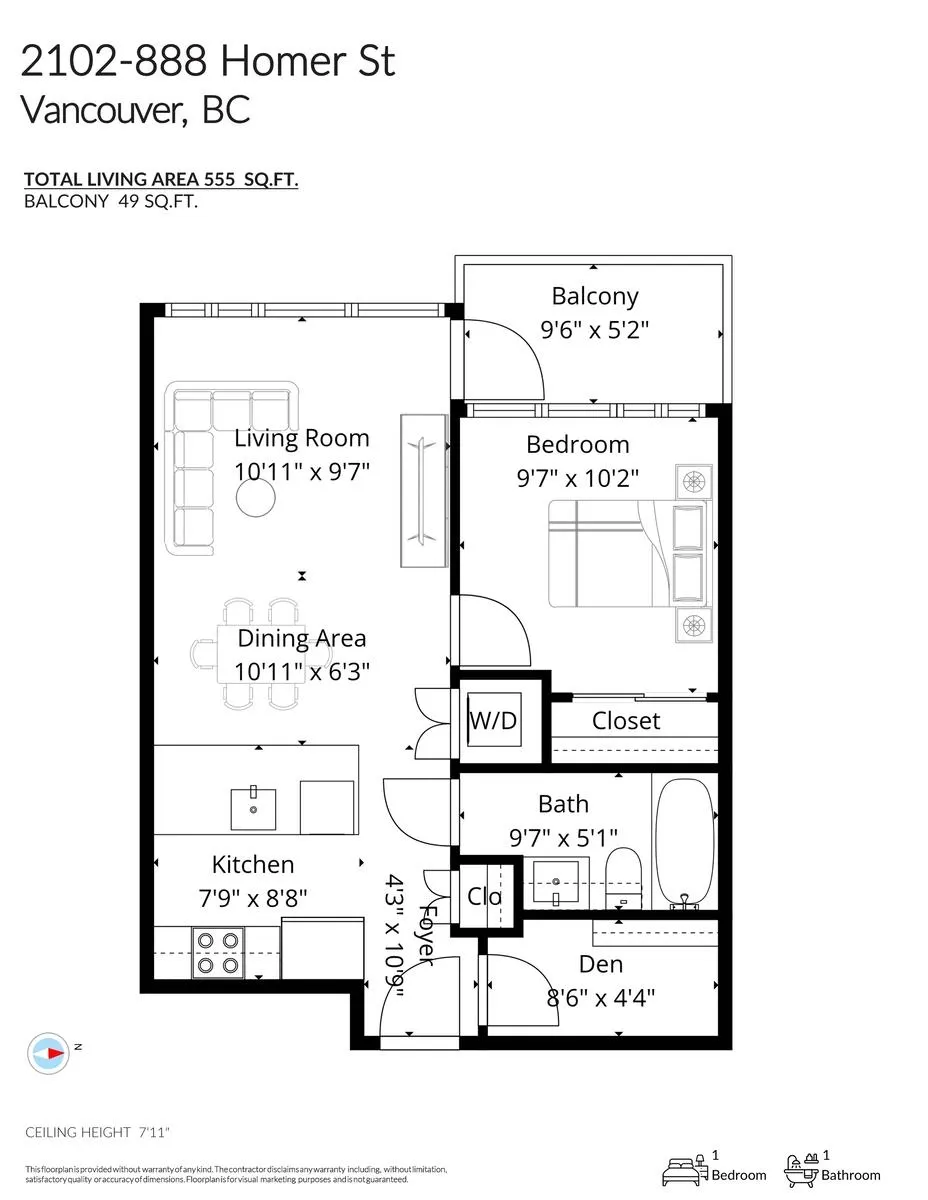 888 Homer Street #2102