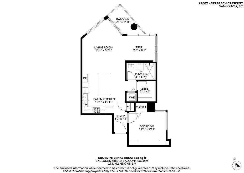 583 Beach Crescent #2607