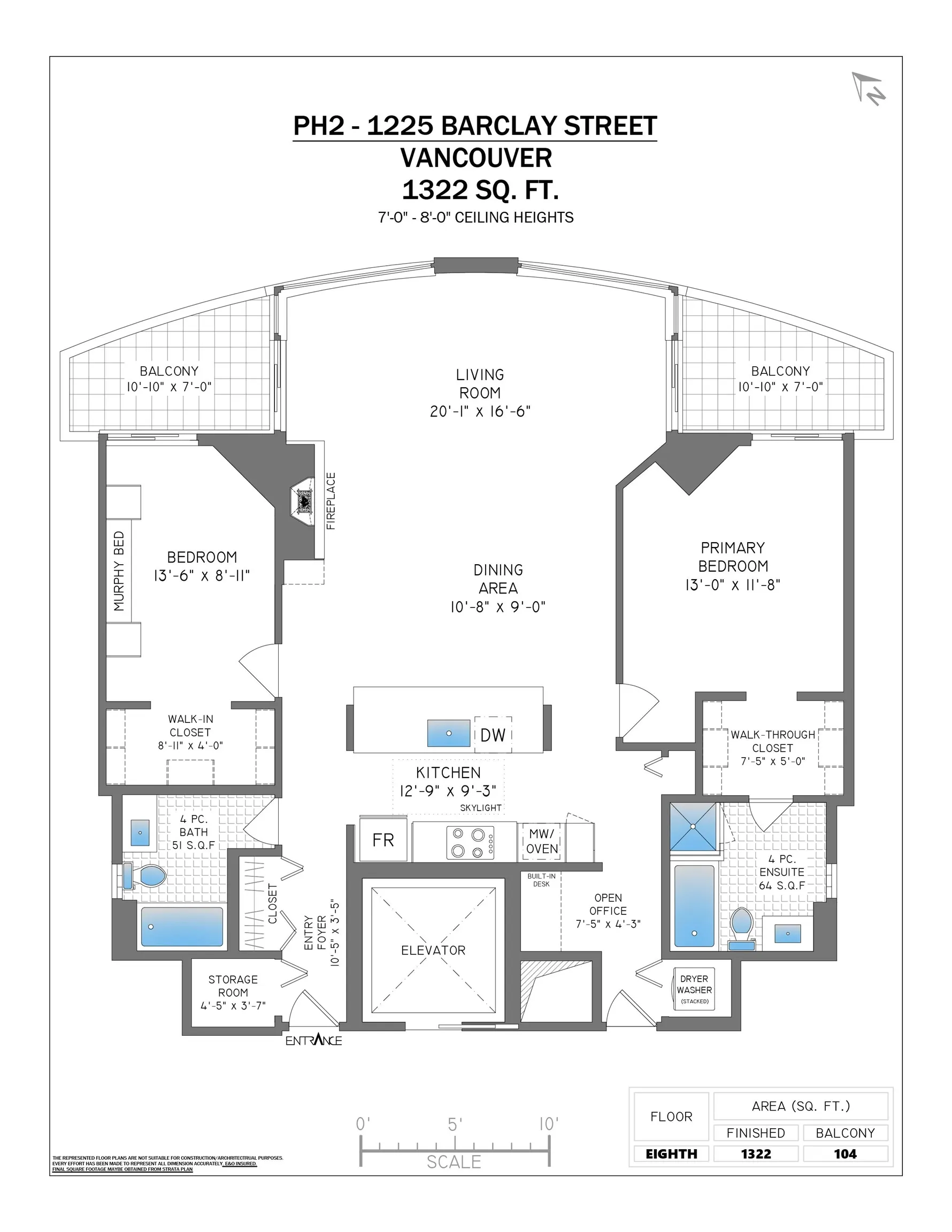 1225 Barclay Street #PH2-802