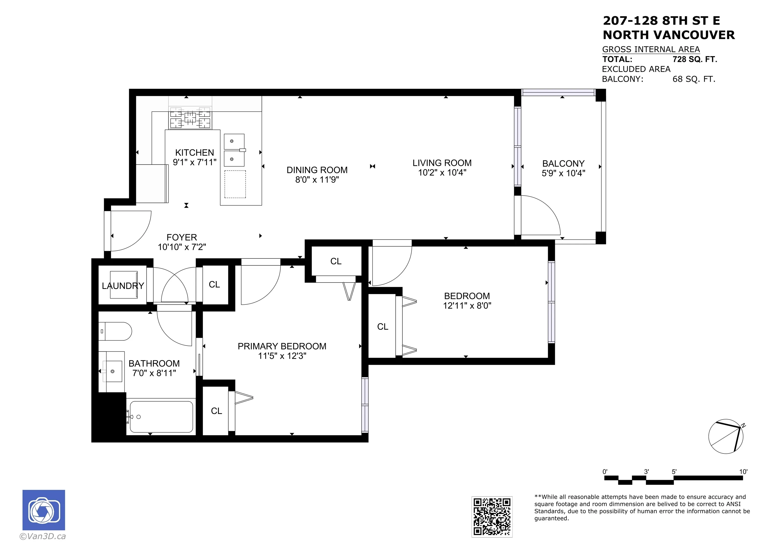 128 E 8th Street #207
