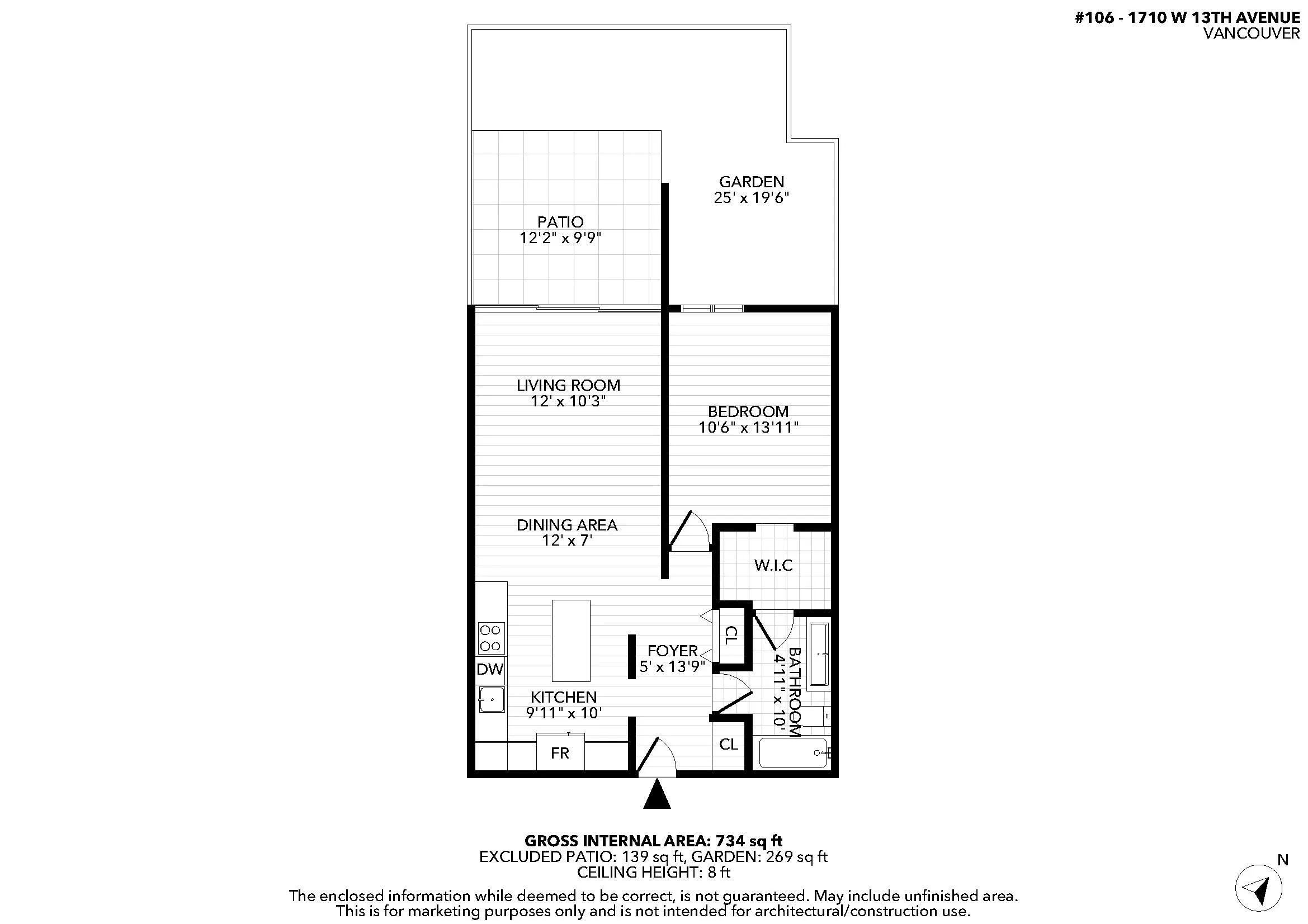 1710 W 13th Avenue #106