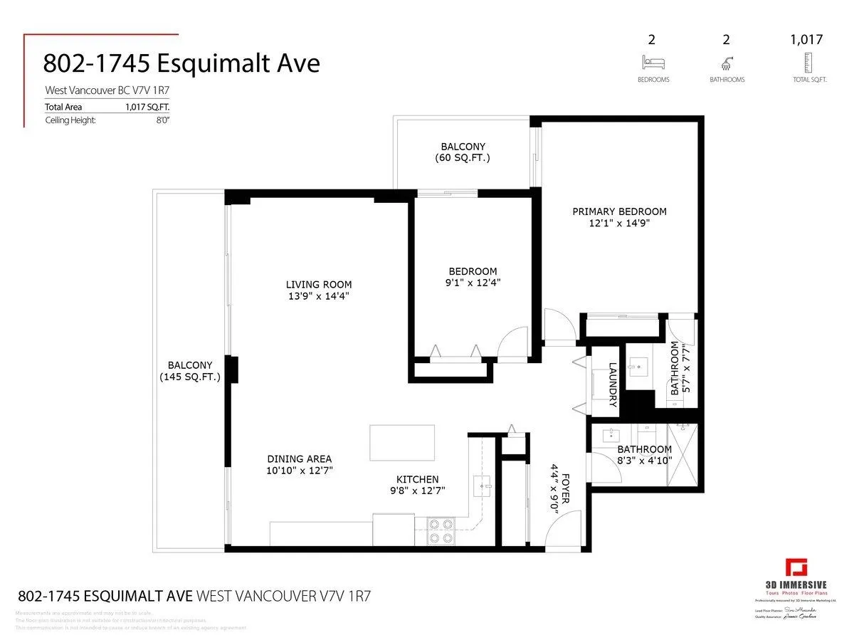 1745 Esquimalt Avenue #802