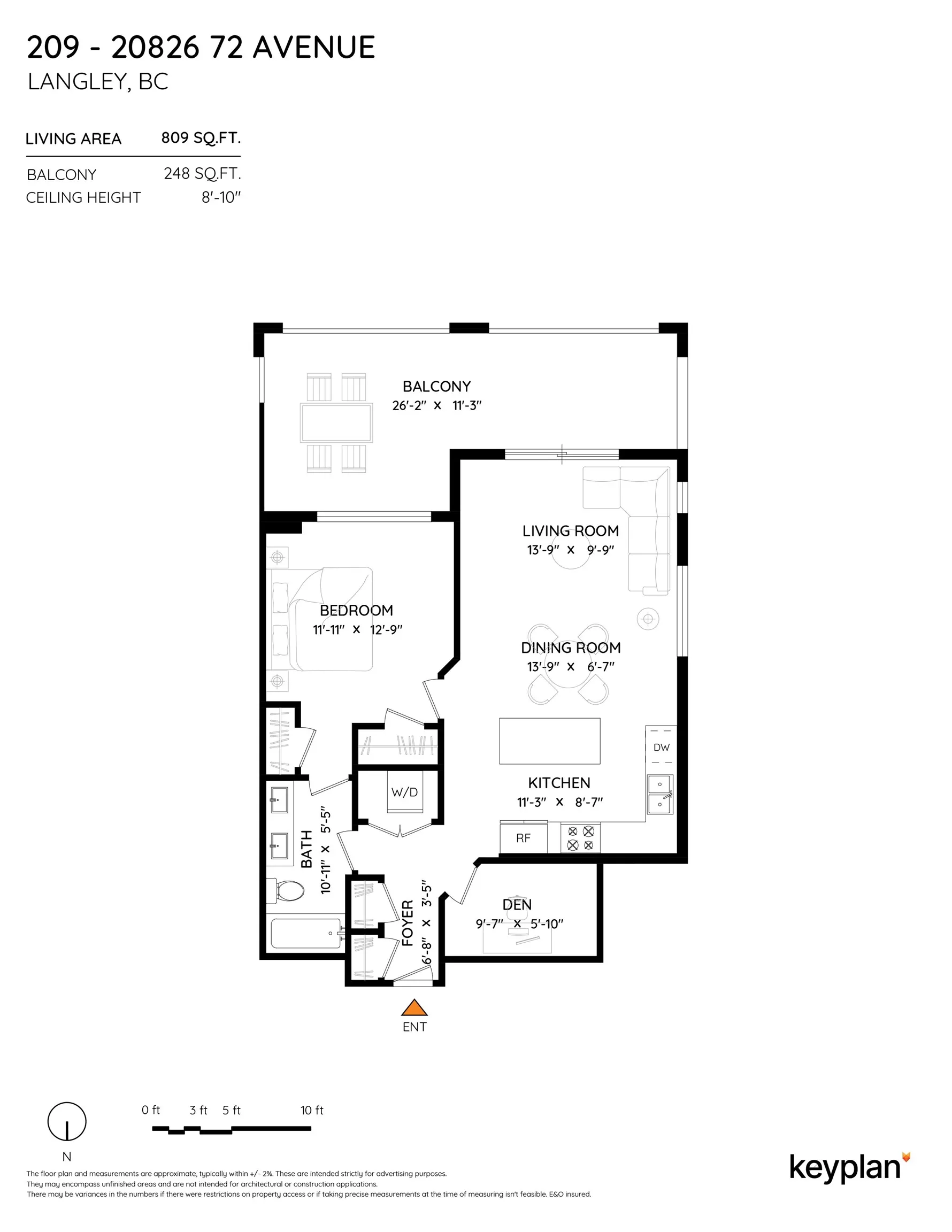 20826 72 Avenue #209