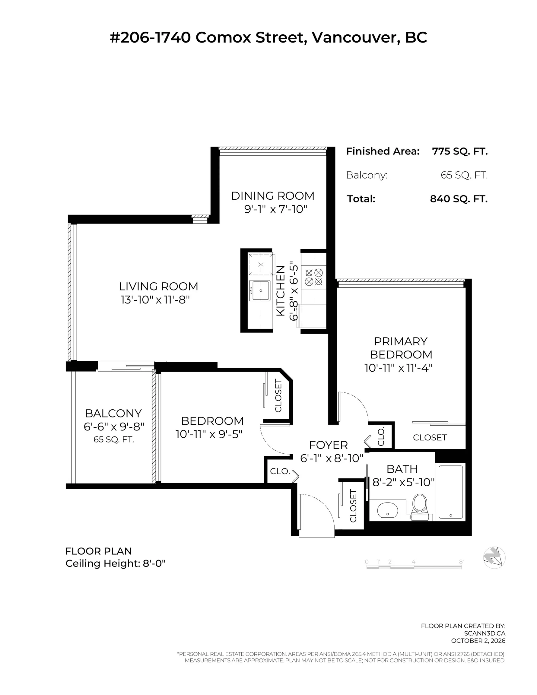 1740 Comox Street #206