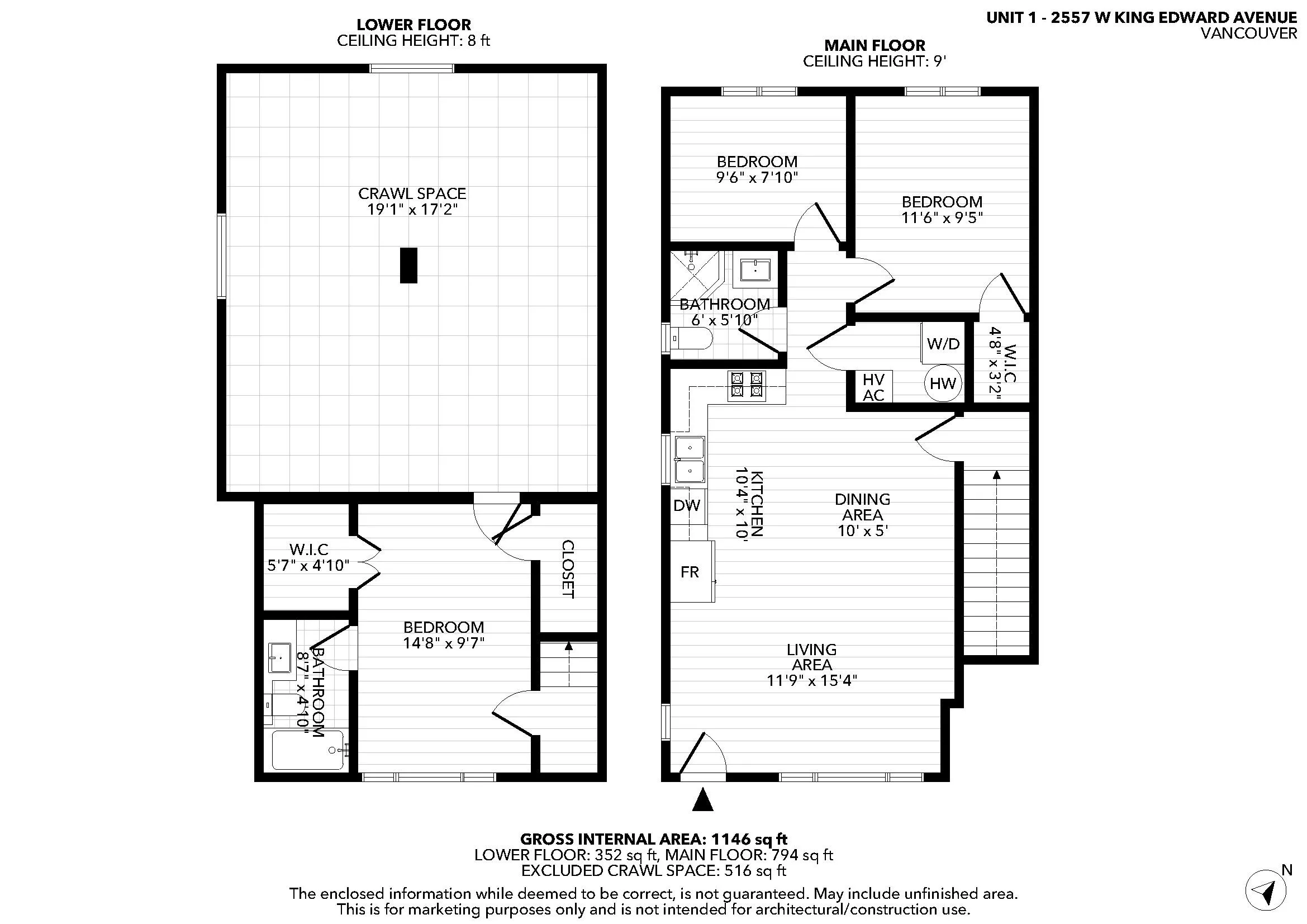 2557 W King Edward Street #1