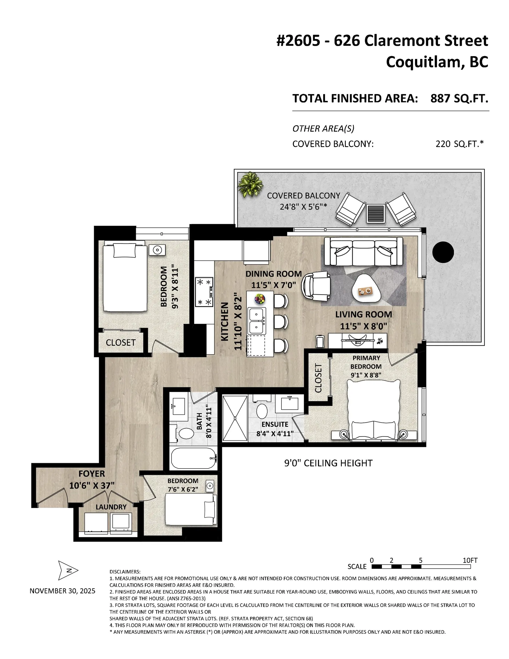 626 Claremont Street #2605