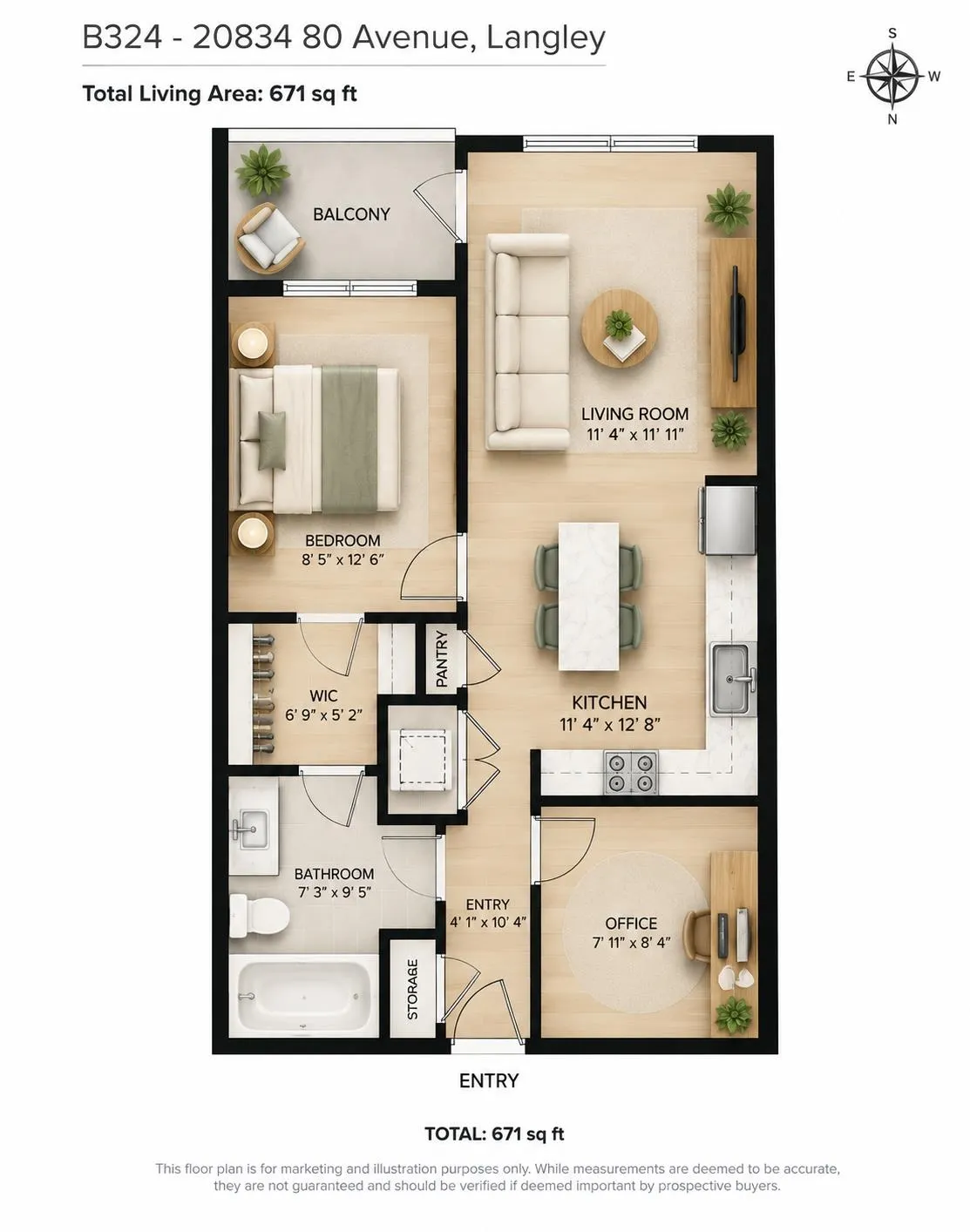 20834 80 Avenue #B324