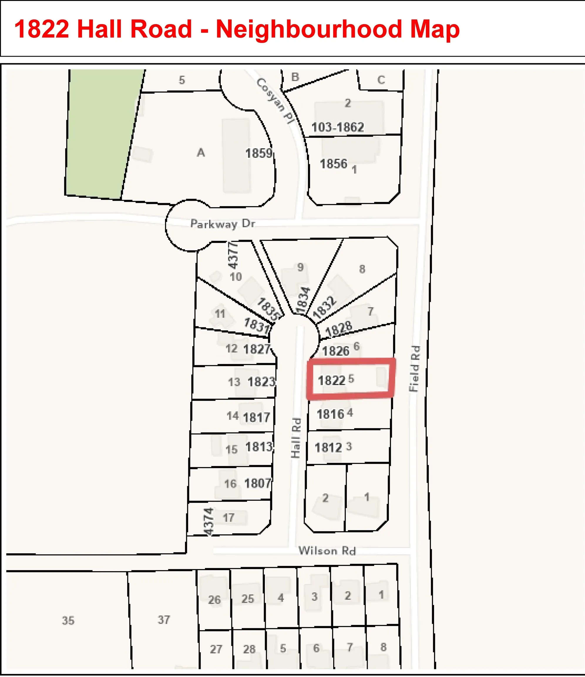 1822 Hall Road