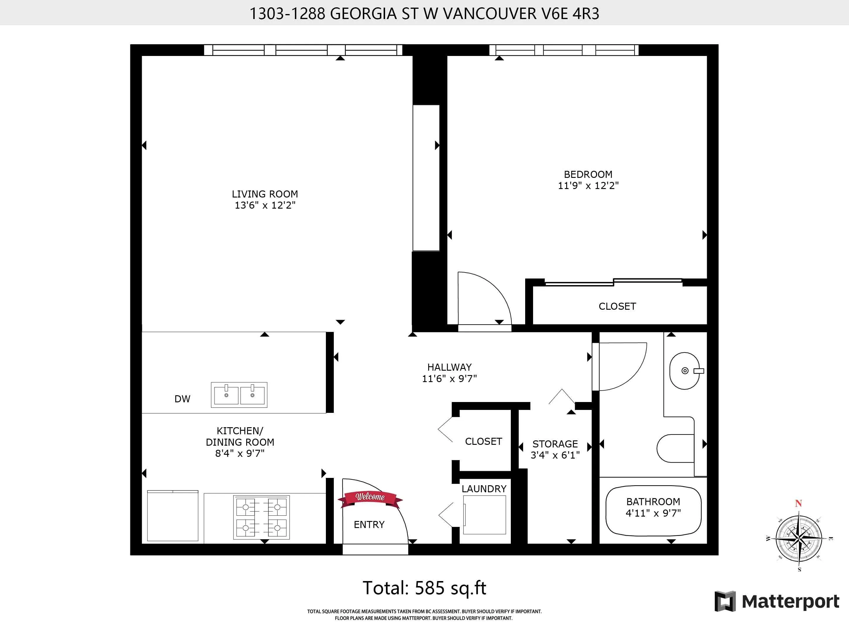 1288 W Georgia Street #1303