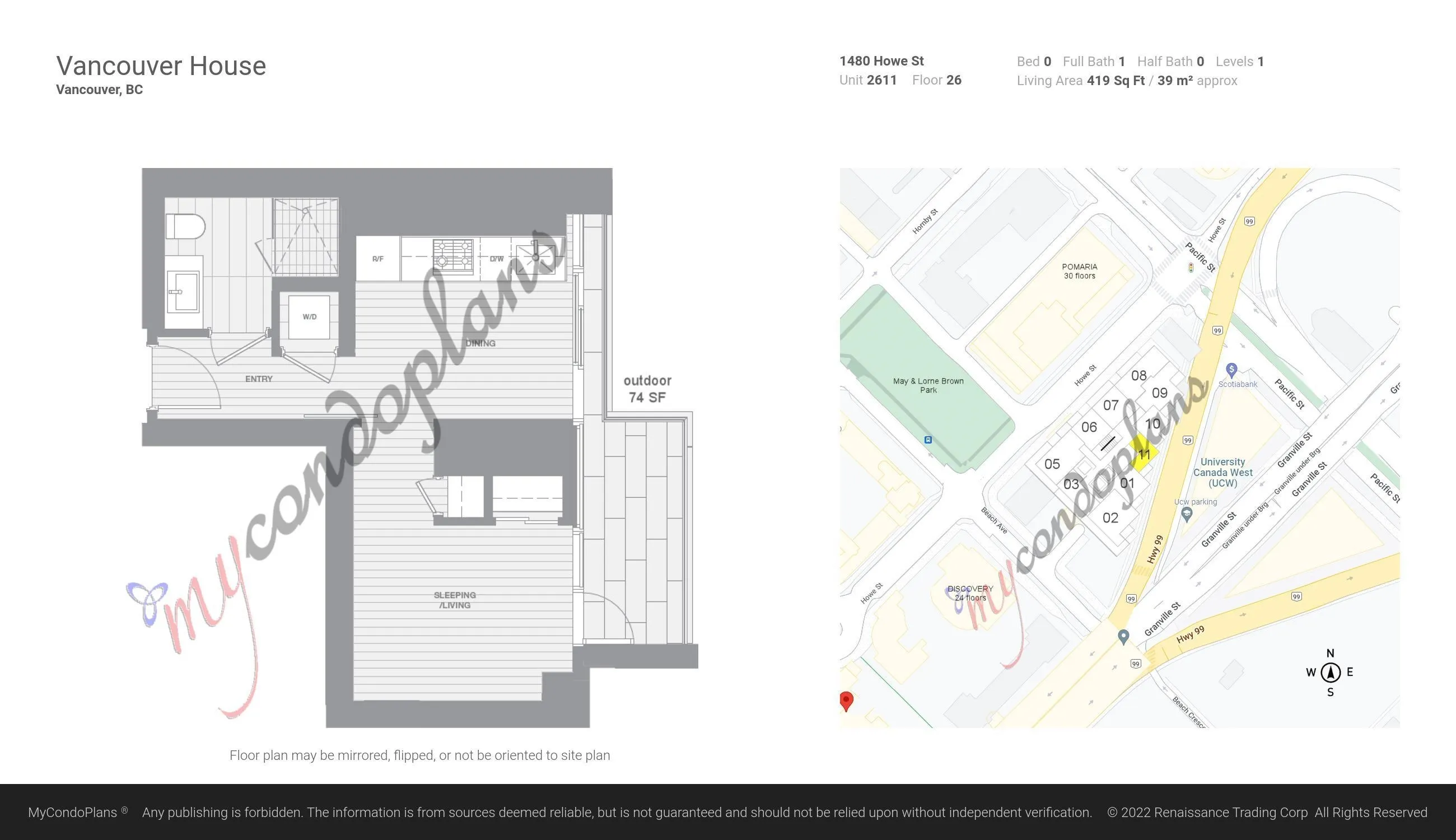 1480 Howe Street #2611