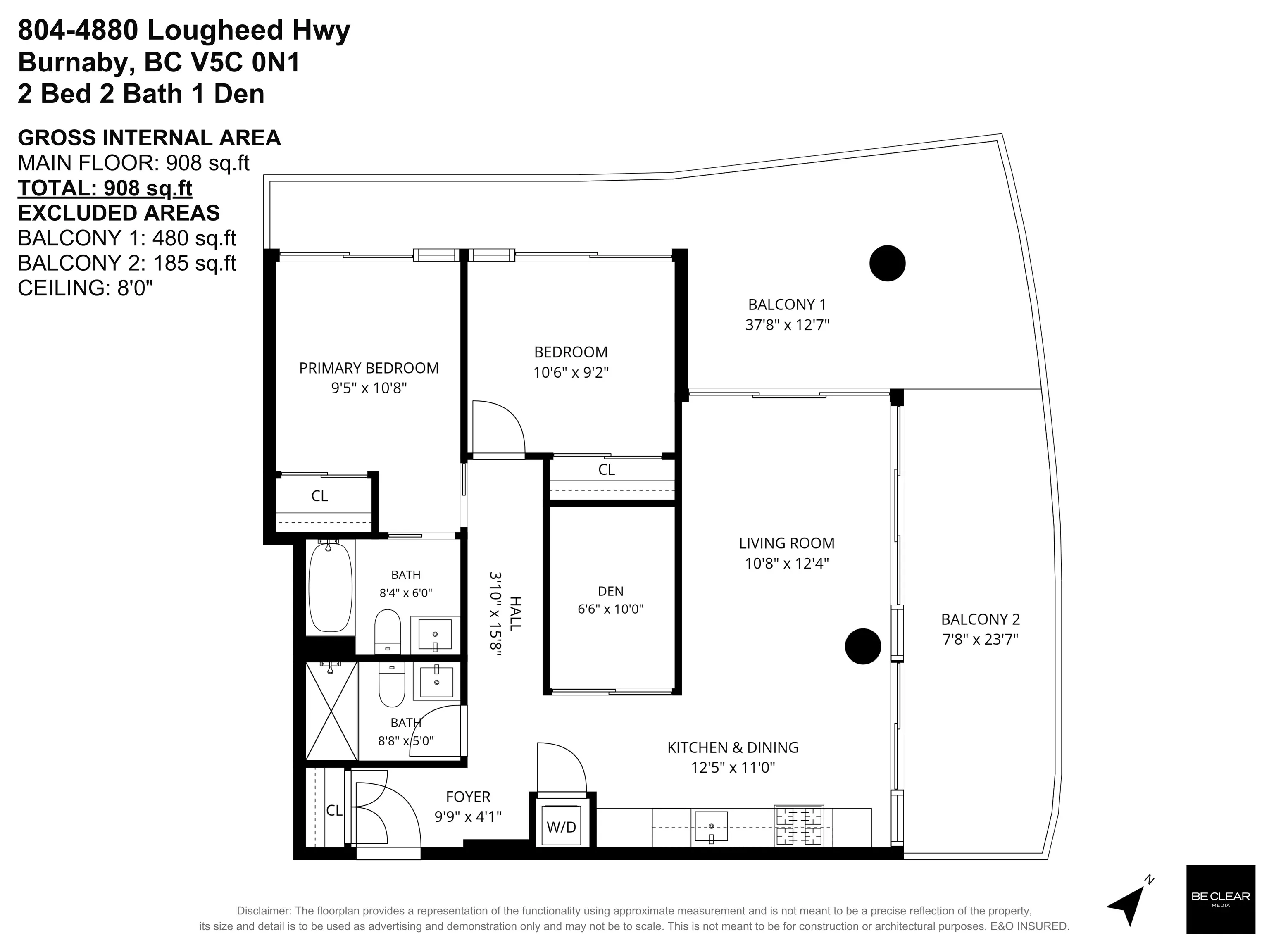 4880 Lougheed Highway #804