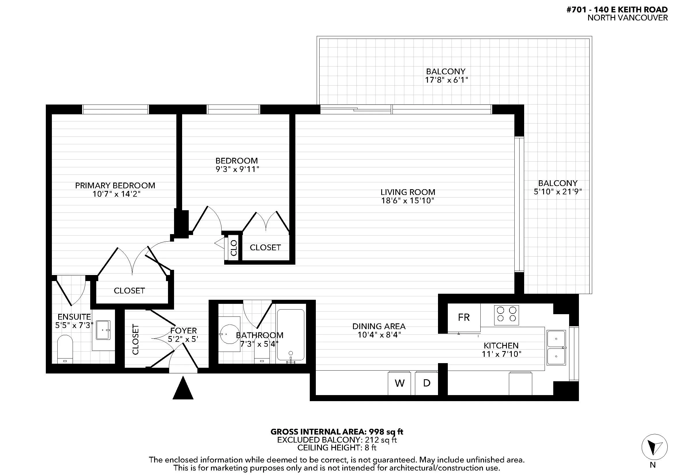140 E Keith Road #701