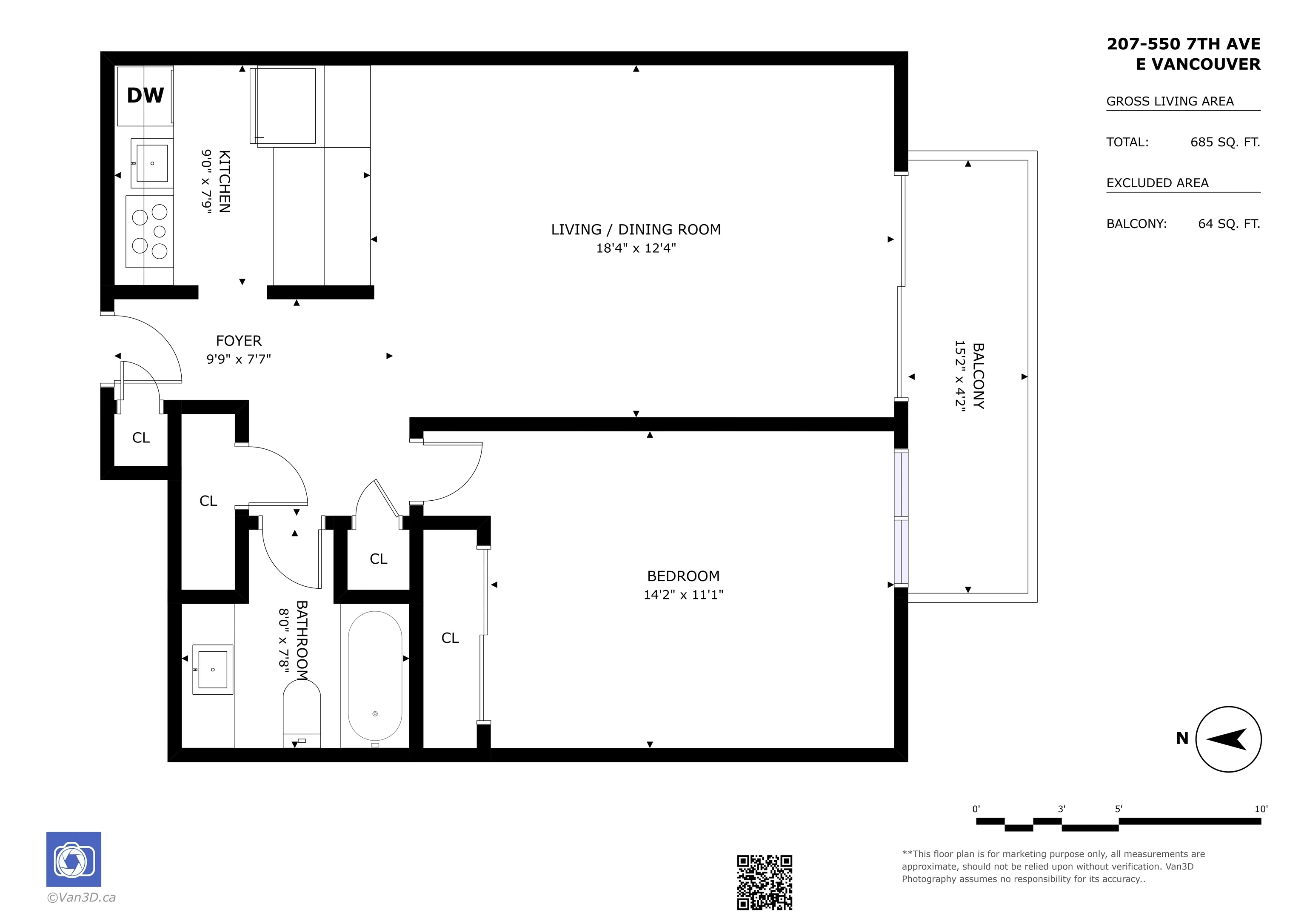 550 E 7th Avenue #207