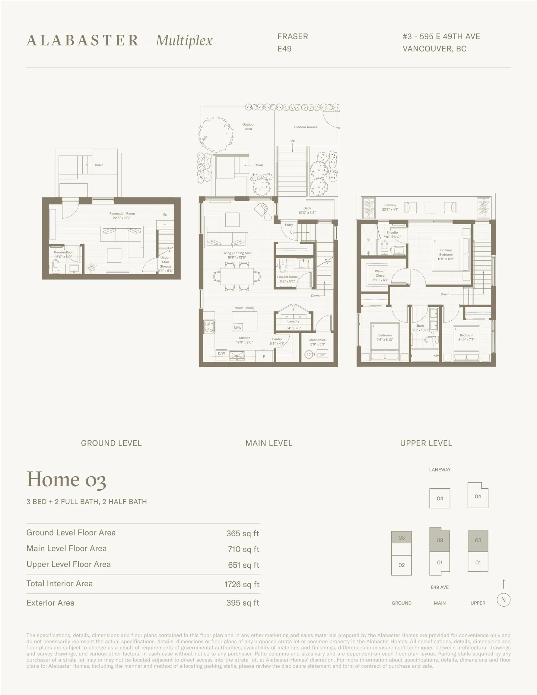 595 E 49th Avenue #3