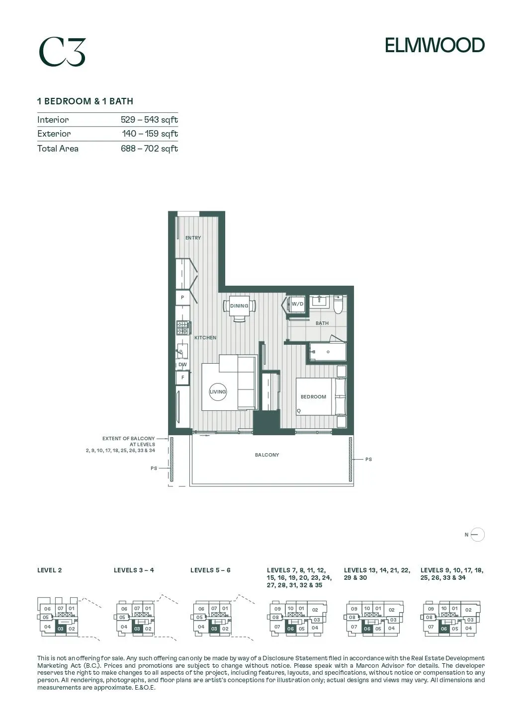 612 Elmwood Street #2706