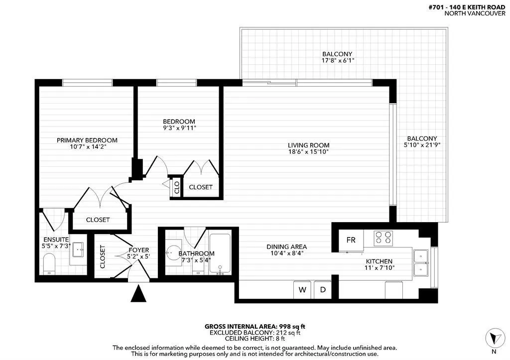 140 E Keith Road #701
