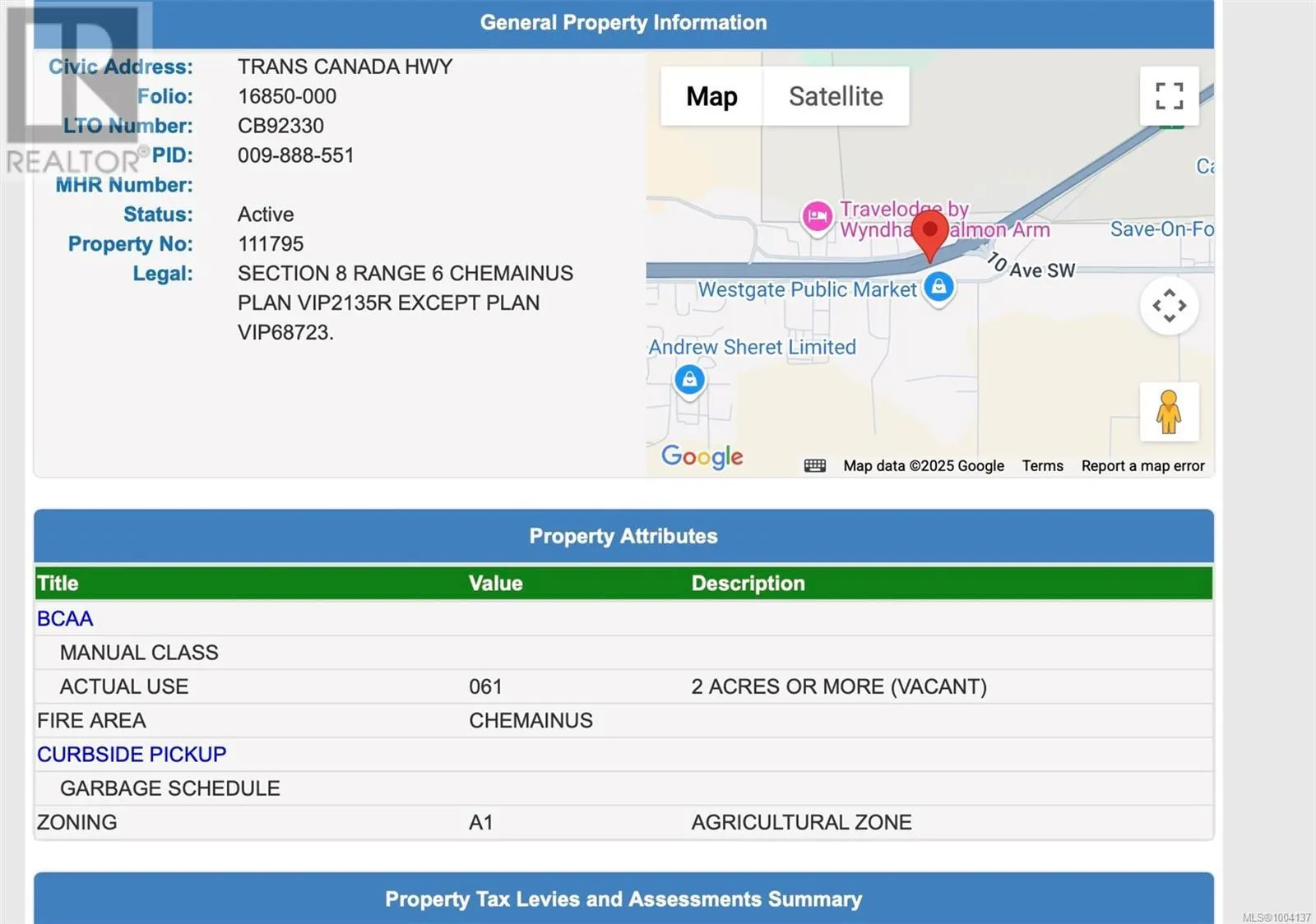 Section 8 Trans Canada Hwy