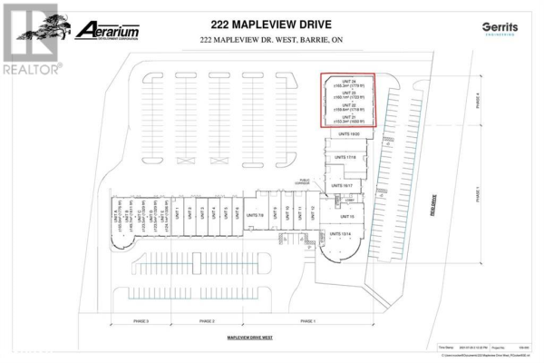 222 MAPLEVIEW Drive W Unit# 21-23, Barrie